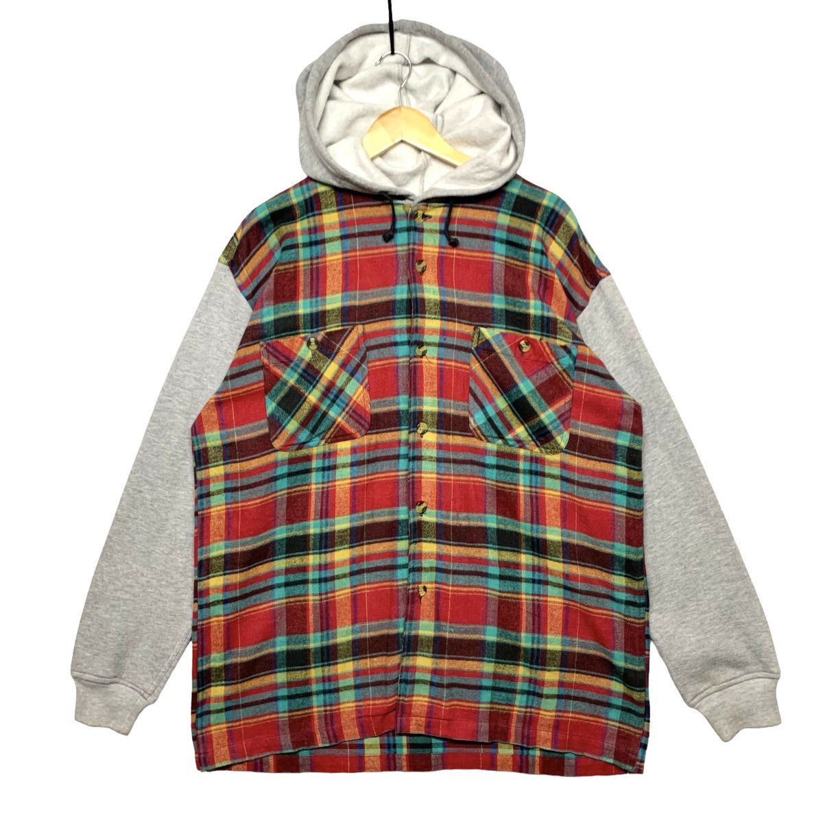 Vintage Vintage Alaska Plaid Flannel Jacket Hoodie Size L Size US L / EU 52-54 / 3 - 1 Thumbnail