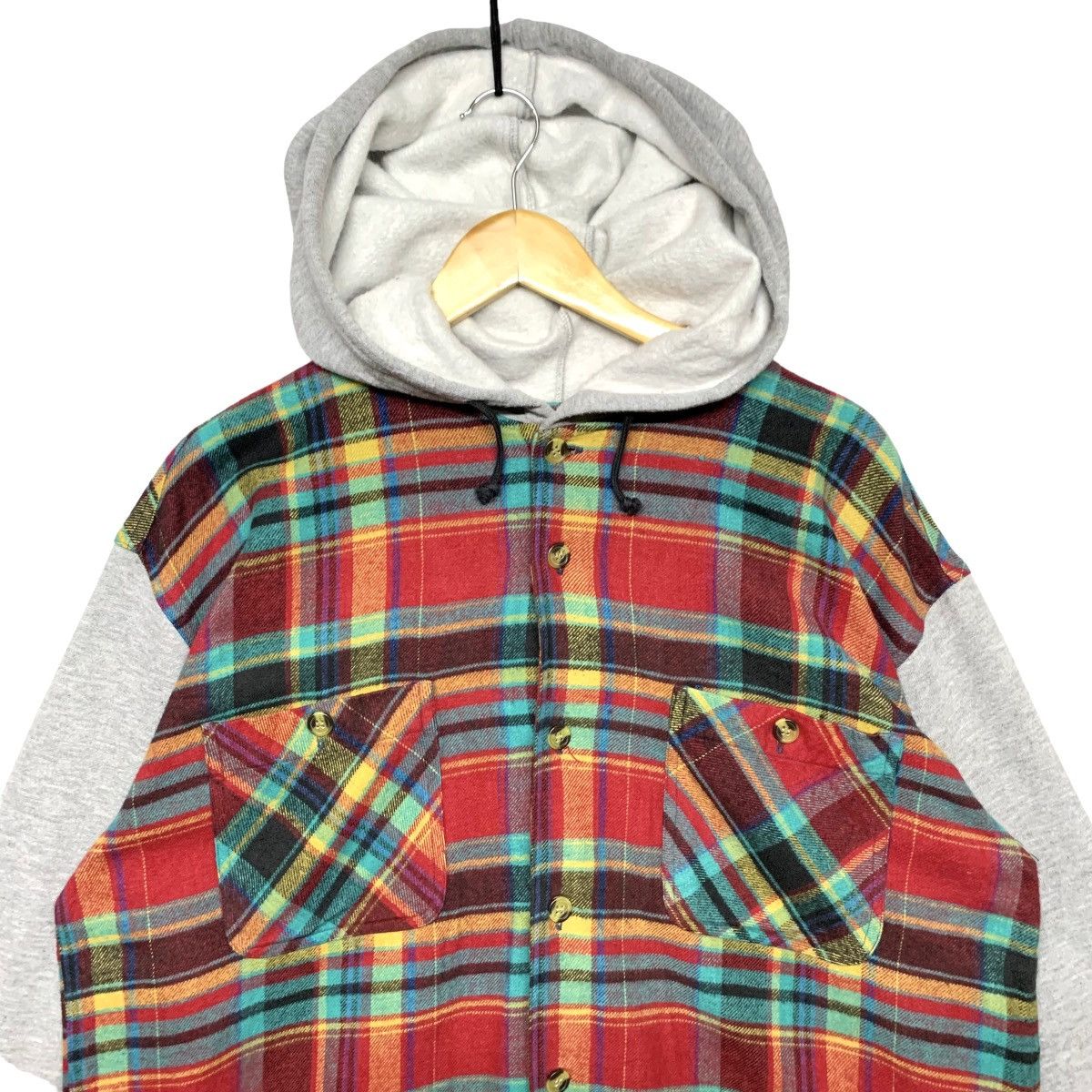 Vintage Vintage Alaska Plaid Flannel Jacket Hoodie Size L Size US L / EU 52-54 / 3 - 2 Thumbnail