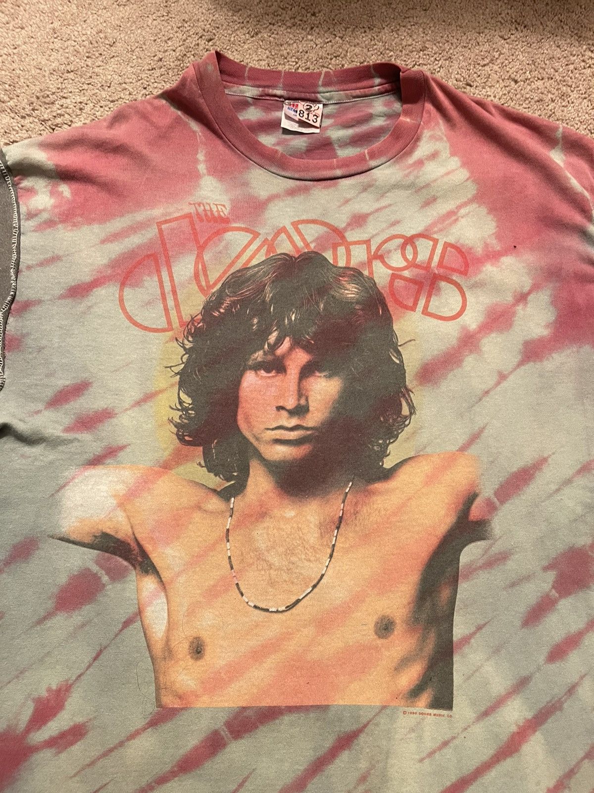 Vintage 1990 The Doors Jim Morrison Shirt XL Tie Dye 1:1