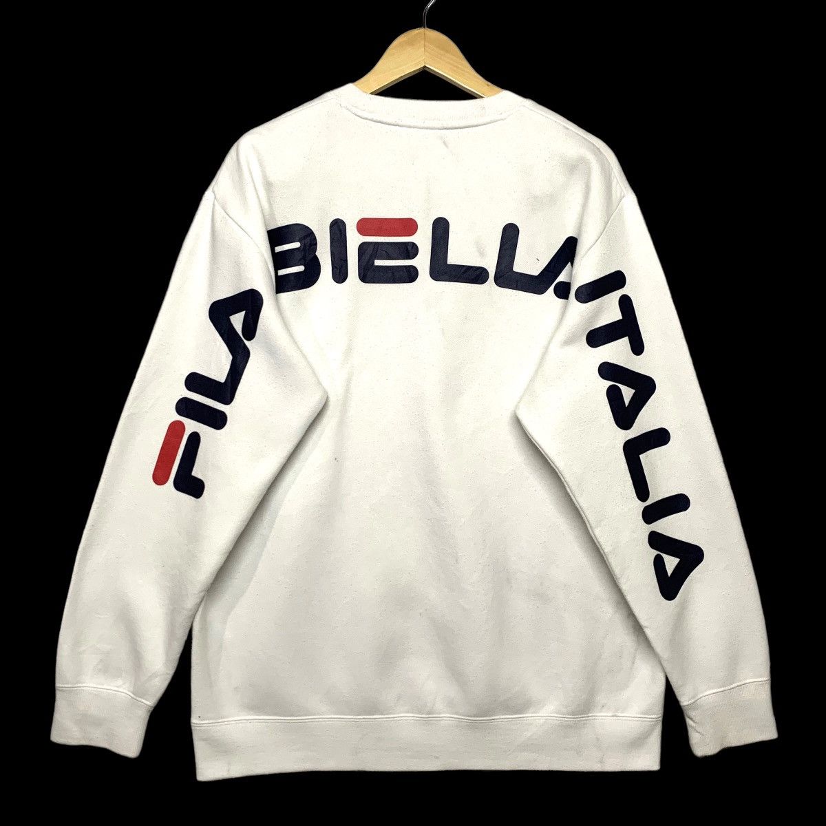 Fila Vintage Designer Fila Bella Italia Crewneck Sweatshirt Size US L / EU 52-54 / 3 - 1 Thumbnail
