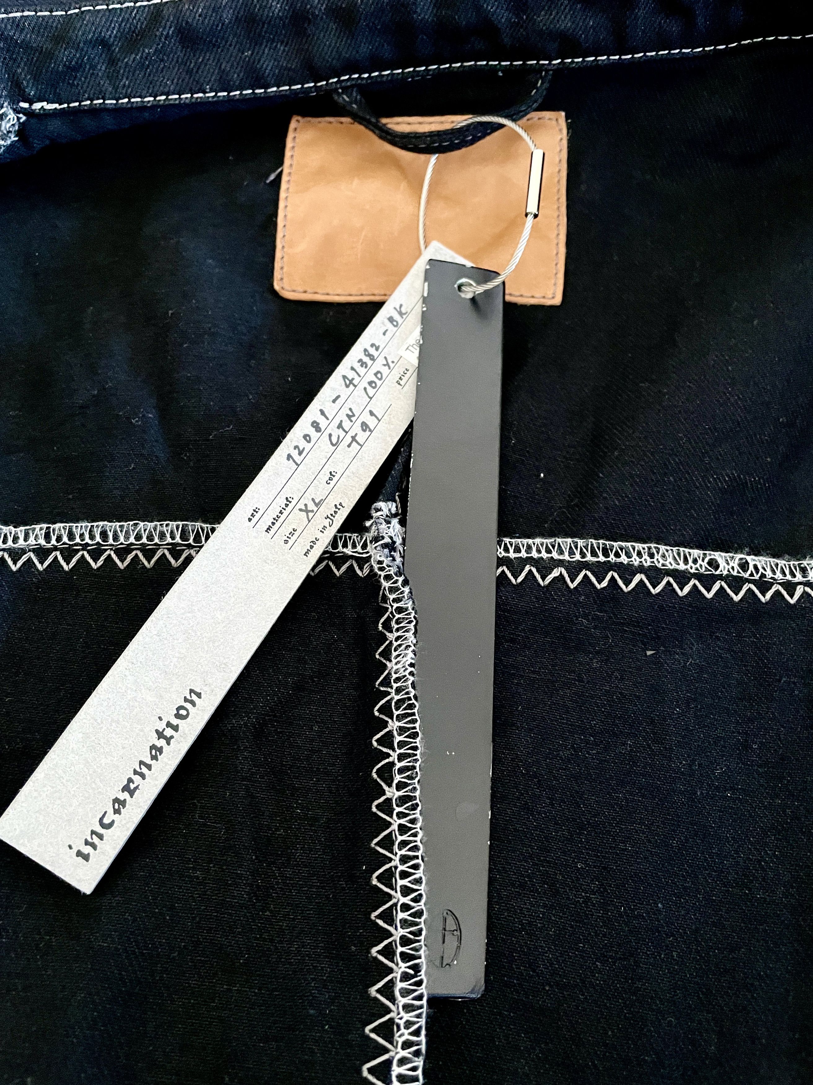 Incarnation -=Final Drop=- INCARNATION Black Denim Jacket, XL=L NEW Size US L / EU 52-54 / 3 - 7 Thumbnail