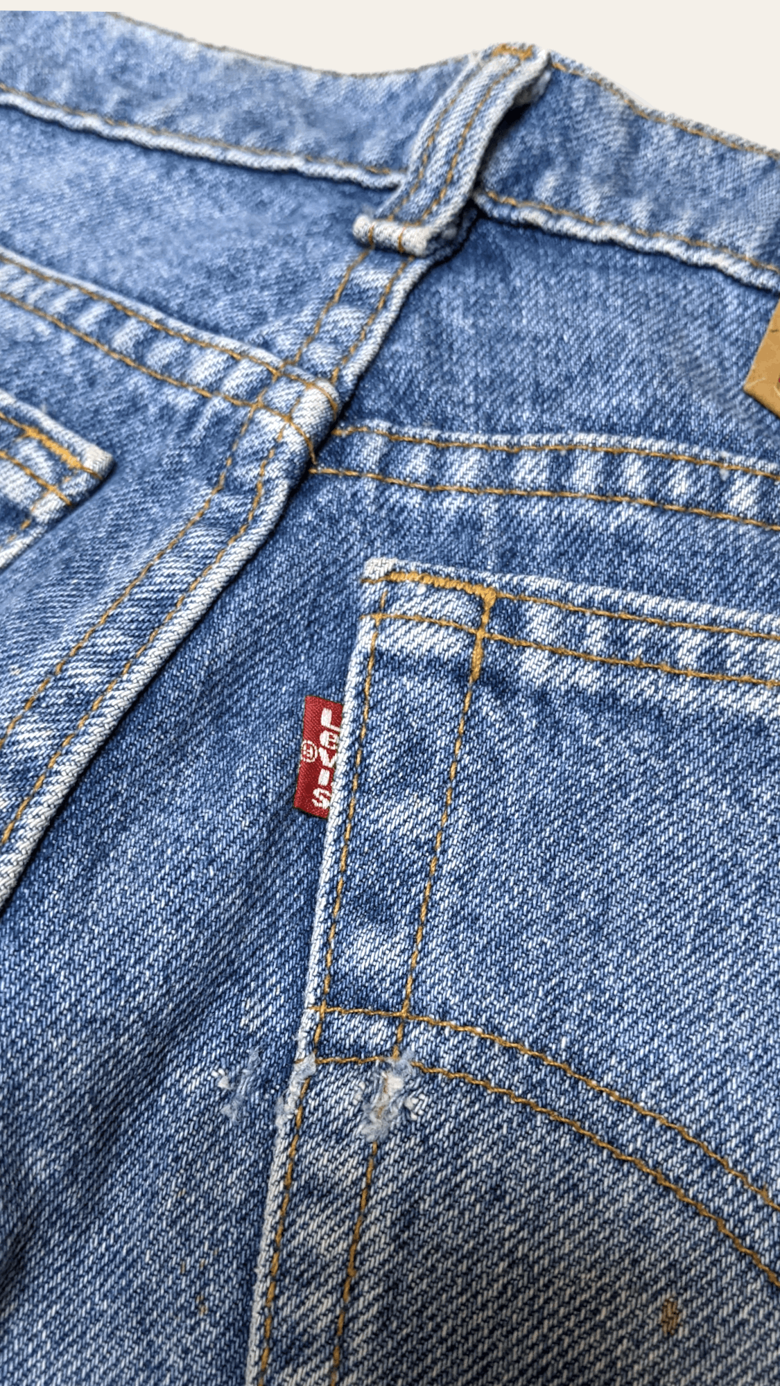 Levi's × Vintage Vintage 90s Levis Distressed Made in Usa Straight Jeans Pant Size US 29 - 9 Thumbnail