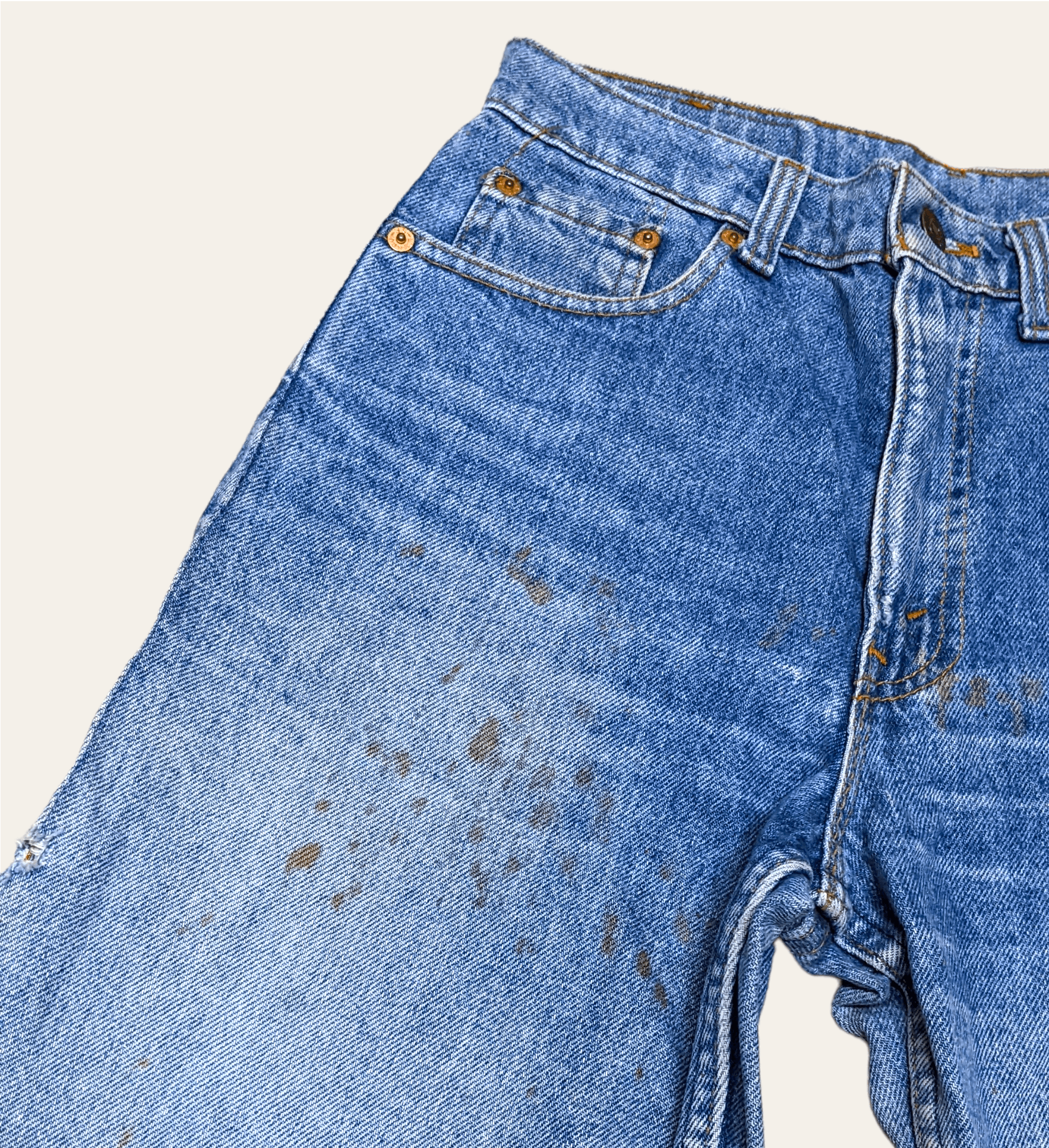 Levi's × Vintage Vintage 90s Levis Distressed Made in Usa Straight Jeans Pant Size US 29 - 4 Thumbnail