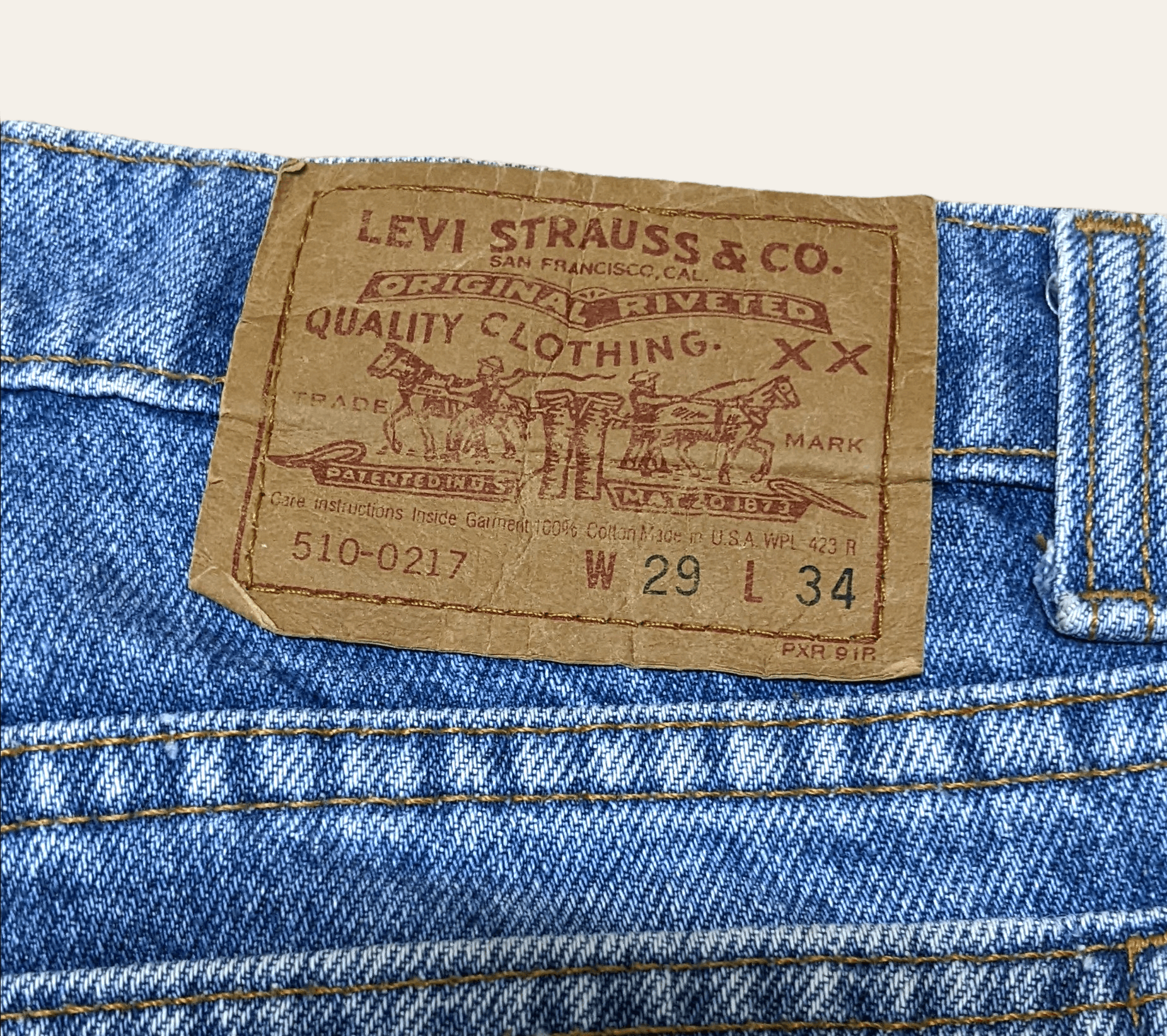 Levi's × Vintage Vintage 90s Levis Distressed Made in Usa Straight Jeans Pant Size US 29 - 7 Thumbnail