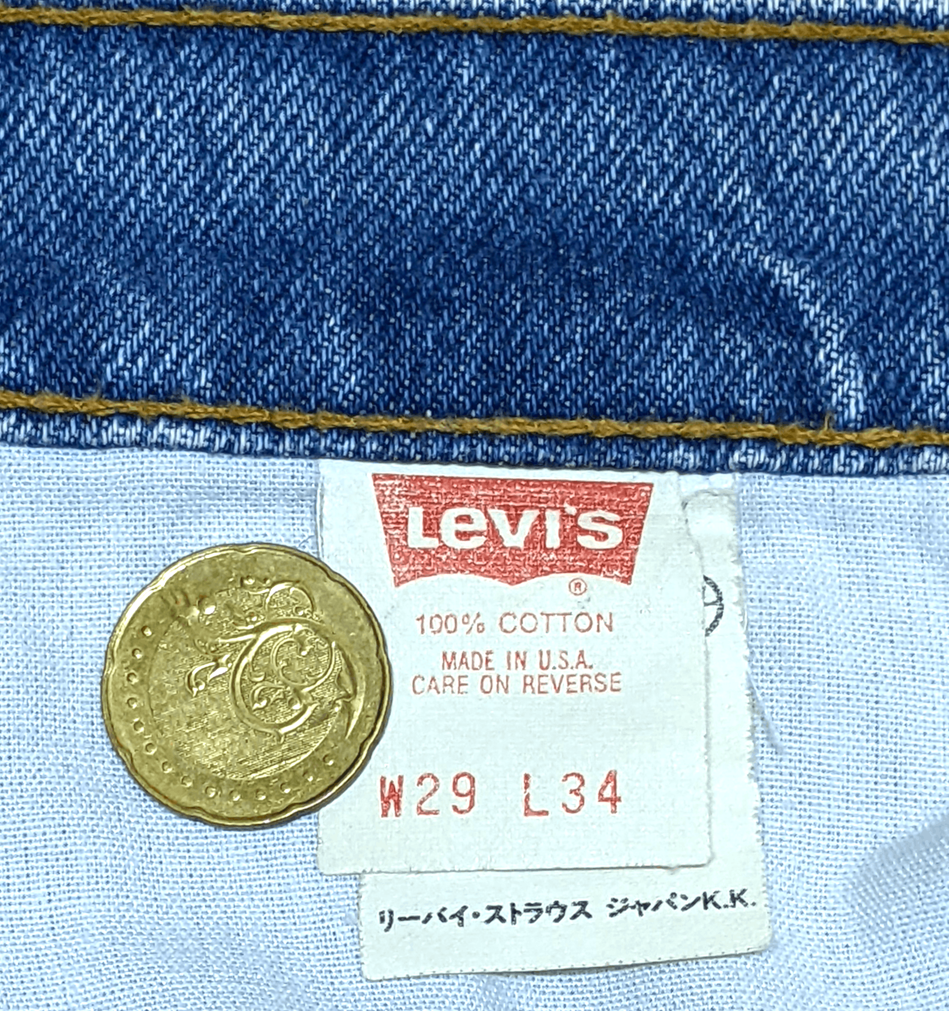 Levi's × Vintage Vintage 90s Levis Distressed Made in Usa Straight Jeans Pant Size US 29 - 12 Thumbnail