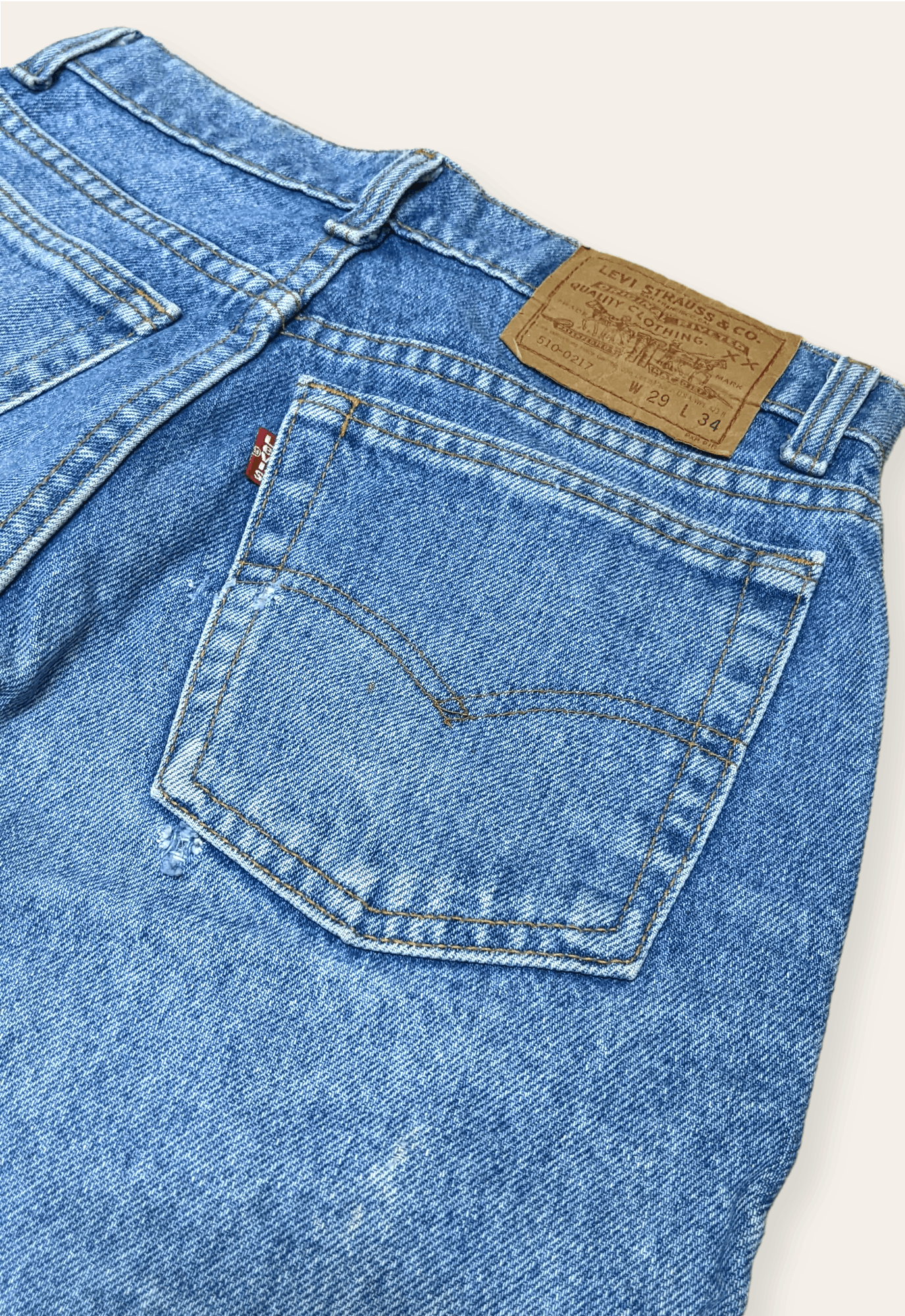 Levi's × Vintage Vintage 90s Levis Distressed Made in Usa Straight Jeans Pant Size US 29 - 6 Thumbnail