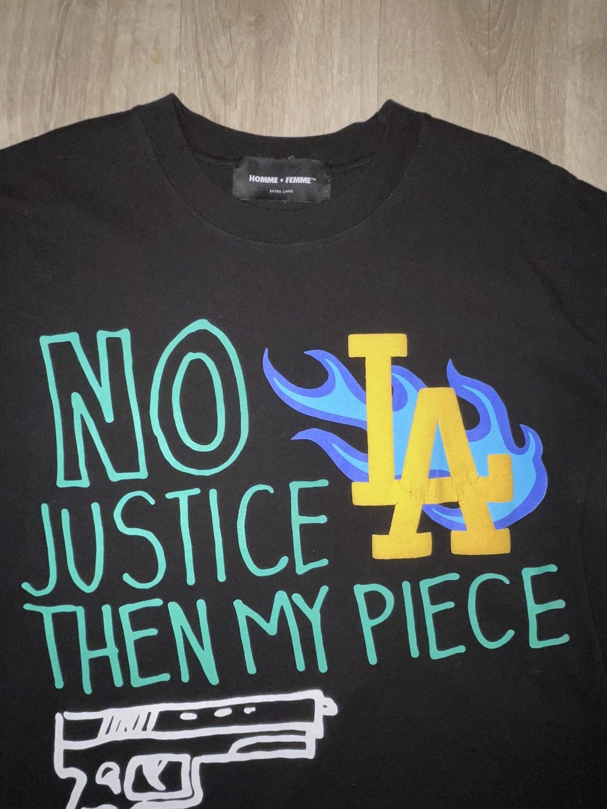 Homme + Femme La Homme + Femme No Justice Then My Piece Los Angeles T Shirt Size US XL / EU 56 / 4 - 1 Thumbnail