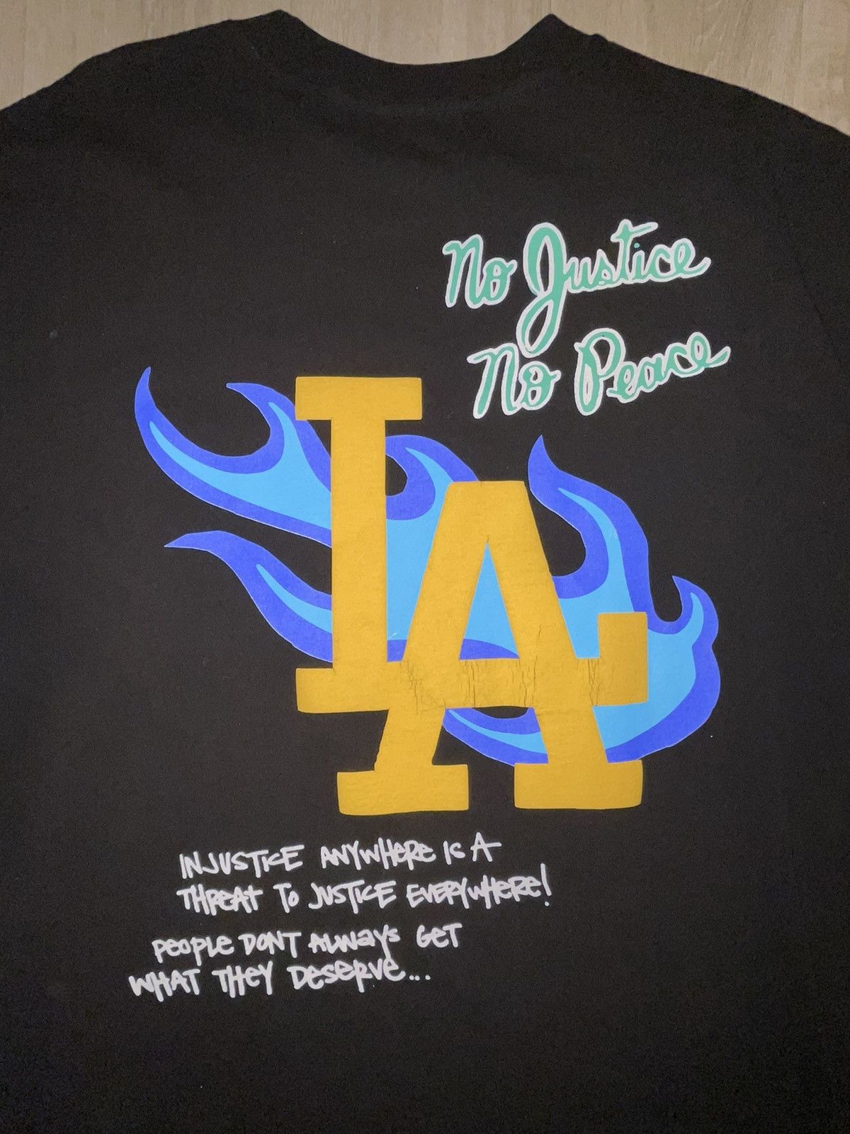 Homme + Femme La Homme + Femme No Justice Then My Piece Los Angeles T Shirt Size US XL / EU 56 / 4 - 3 Thumbnail