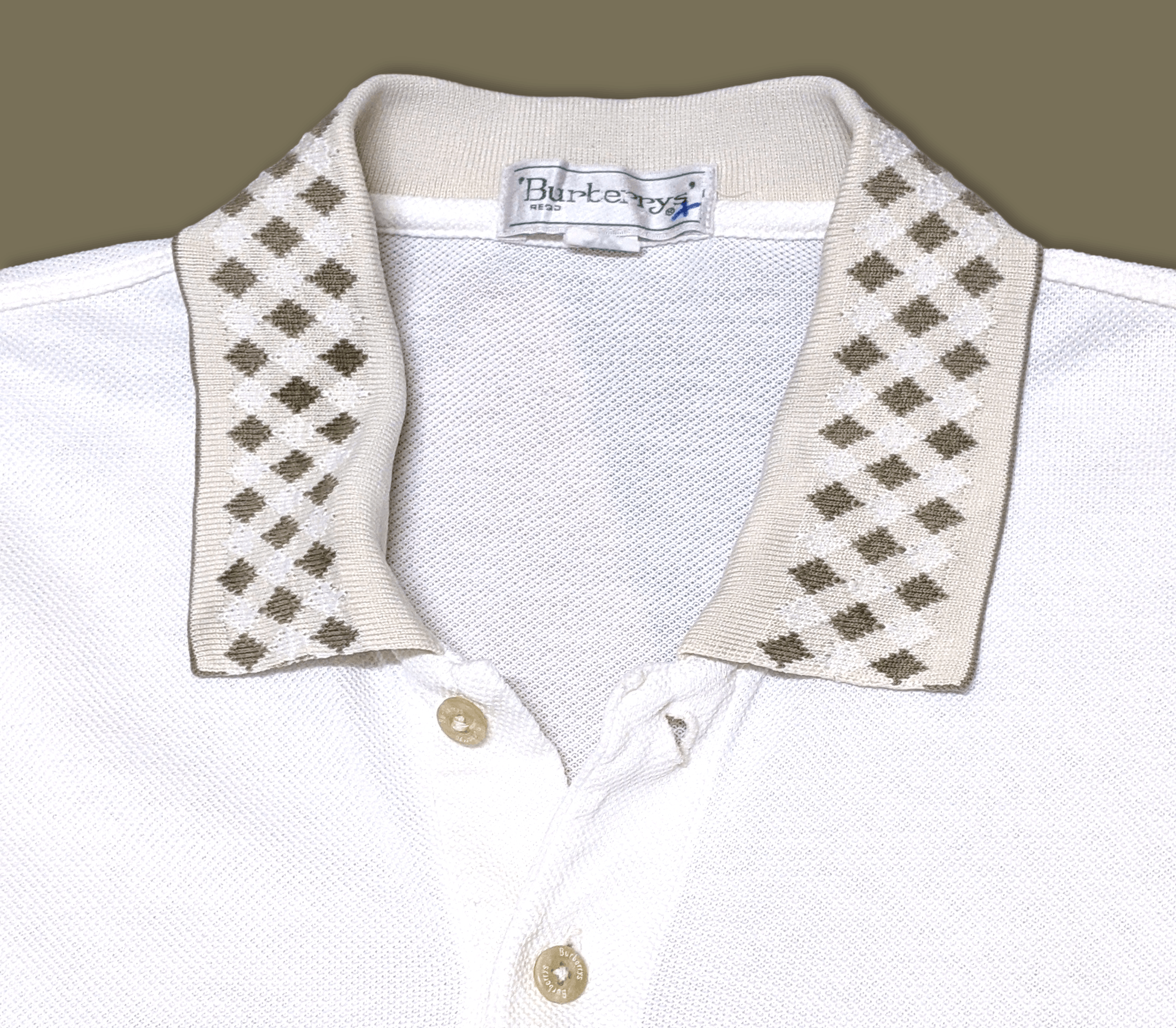 Burberry × Vintage Vintage 80s 90s Burberrys Polo Long Sleeve Shirt Size US L / EU 52-54 / 3 - 6 Thumbnail