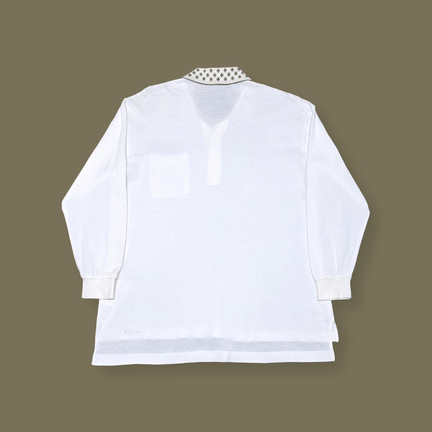 Burberry × Vintage Vintage 80s 90s Burberrys Polo Long Sleeve Shirt Size US L / EU 52-54 / 3 - 2 Thumbnail
