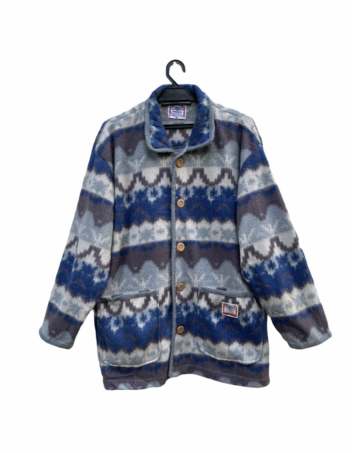 Budweiser Vtg 90’s Budweiser Fleece Navajo Style Size US M / EU 48-50 / 2 - 3 Thumbnail