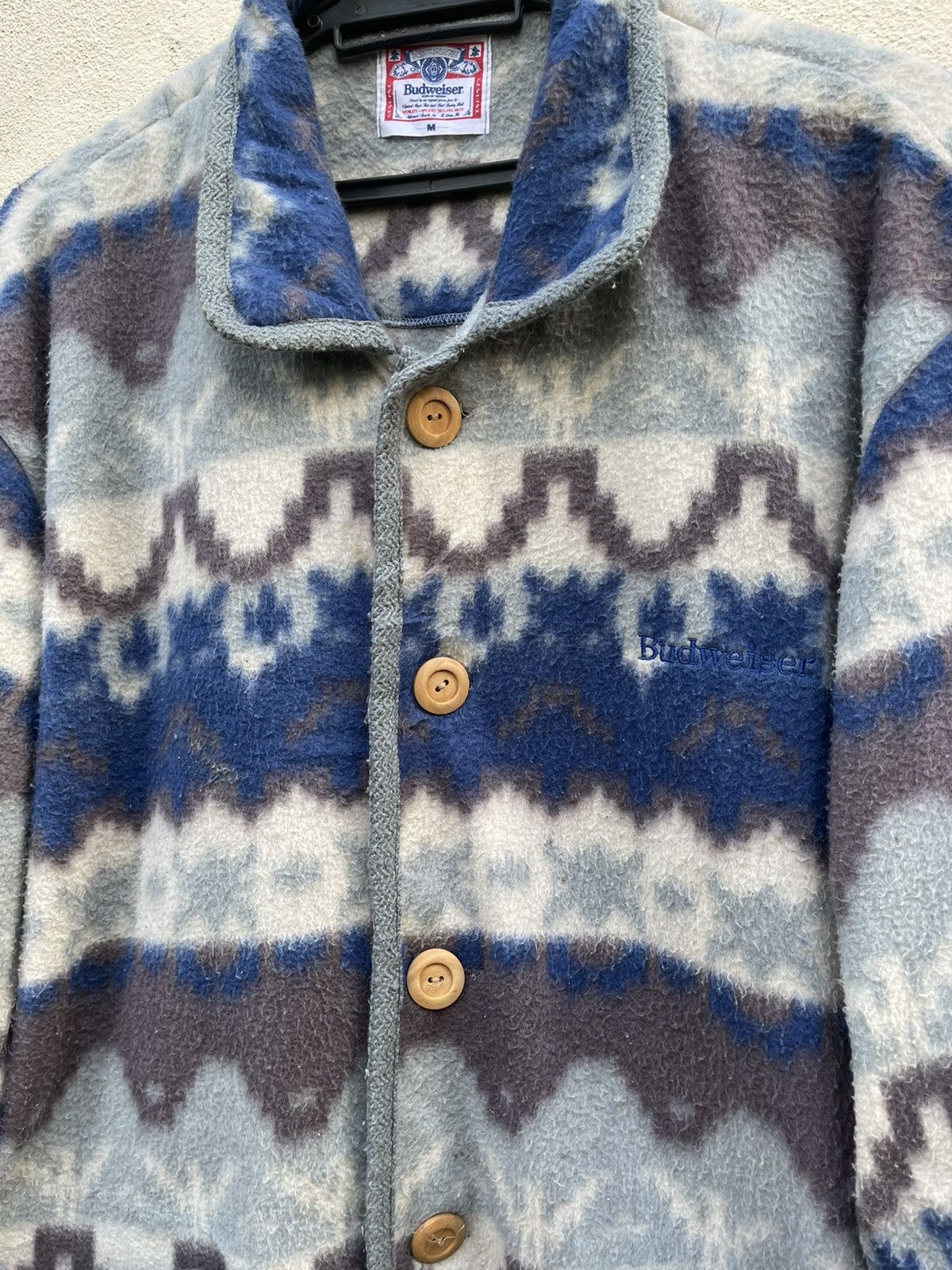 Budweiser Vtg 90’s Budweiser Fleece Navajo Style Size US M / EU 48-50 / 2 - 5 Thumbnail