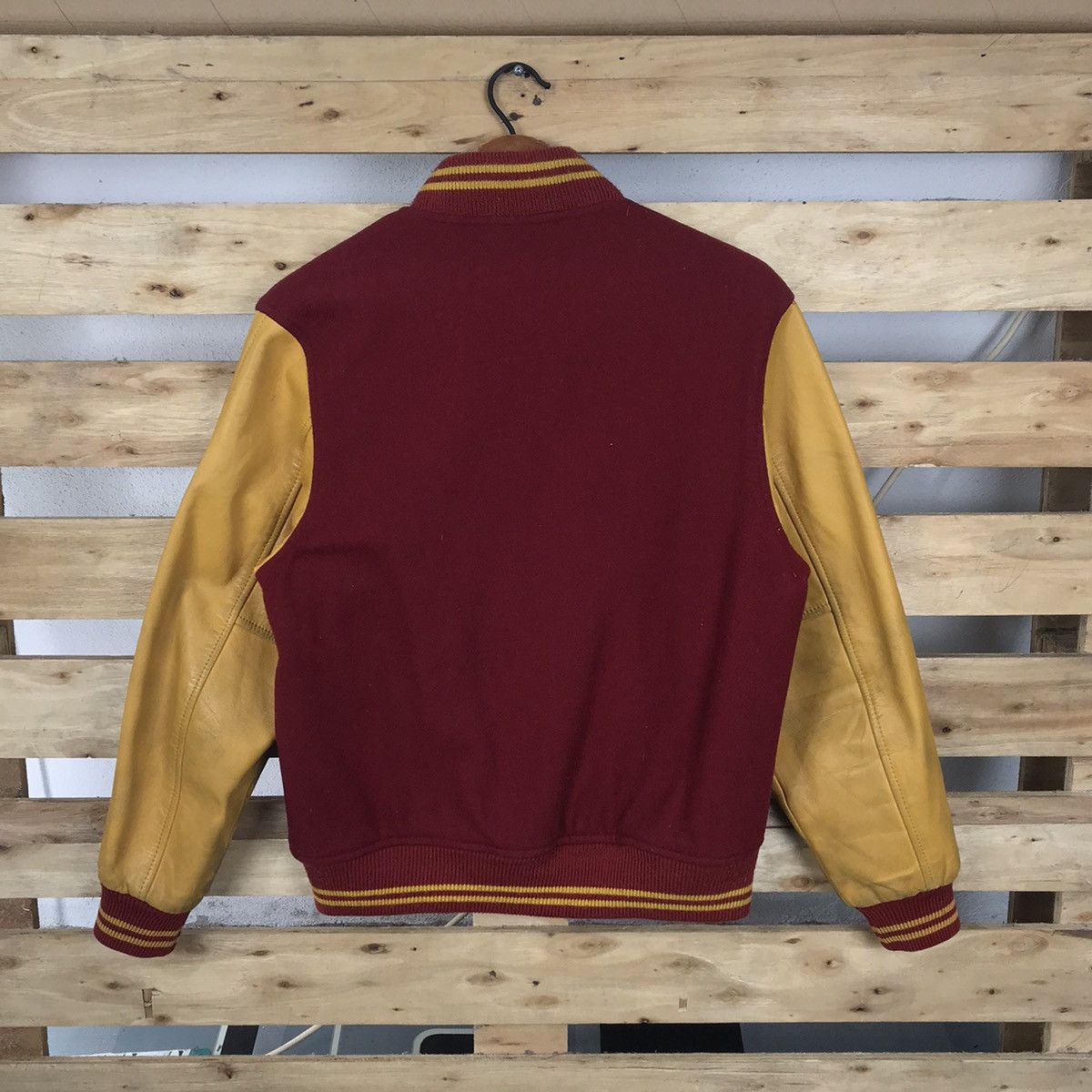 Macbeth × Vintage Vintage Macbeth MB Leather Varsity Jacket Big Logo Size US S / EU 44-46 / 1 - 9 Thumbnail