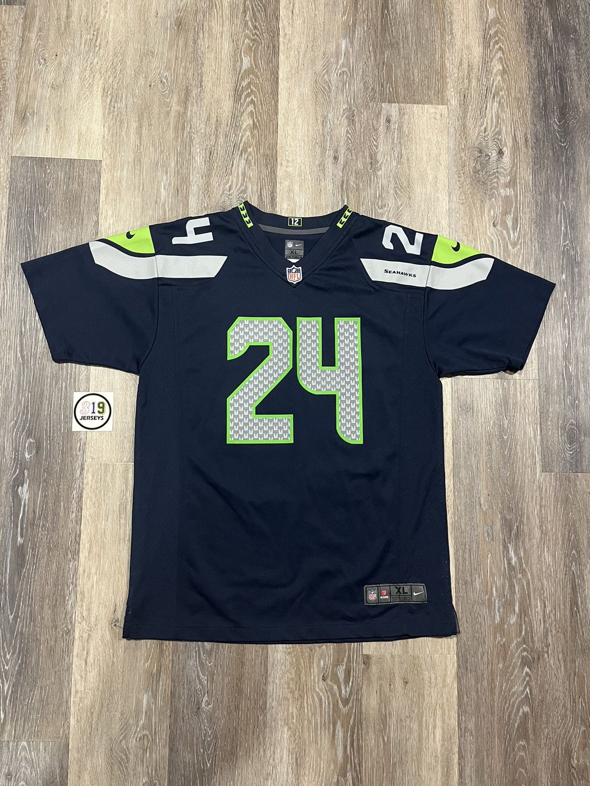 Reebok marshawn lynch on sale jersey