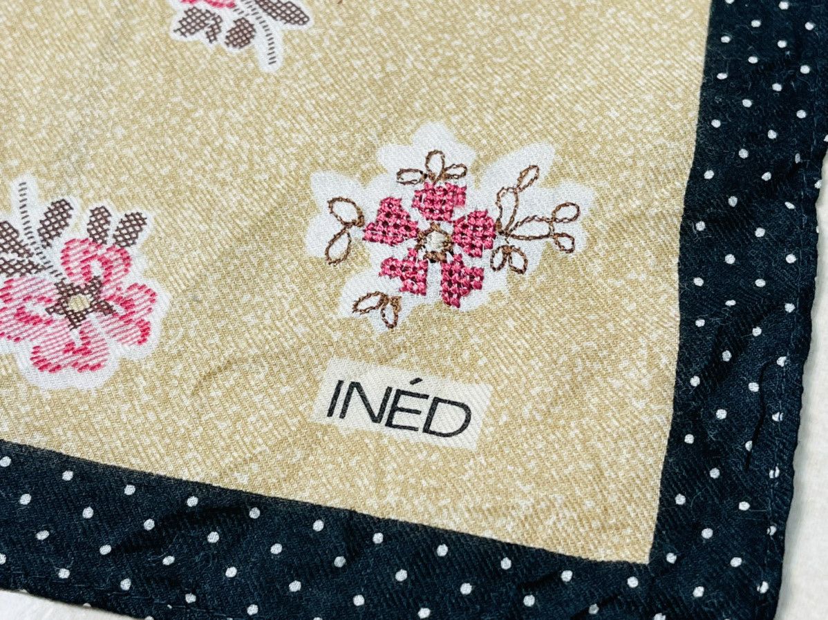 Japanese Brand × Vintage × Yohji Yamamoto Ined by Yohji Yamamoto Scarf Handkerchief Bandana Size ONE SIZE - 3 Thumbnail