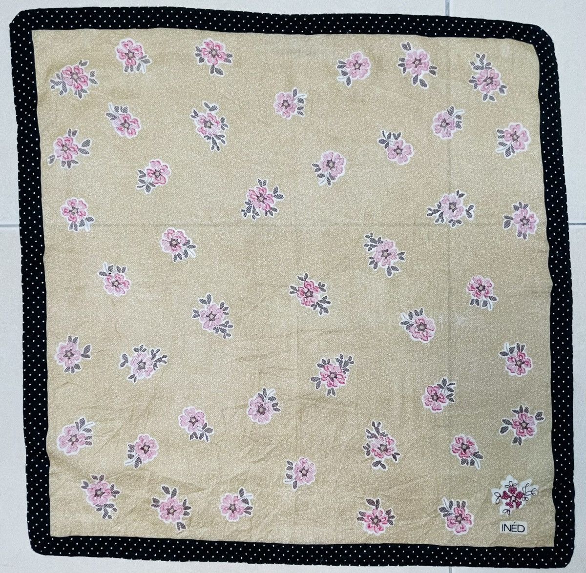 Japanese Brand × Vintage × Yohji Yamamoto Ined by Yohji Yamamoto Scarf Handkerchief Bandana Size ONE SIZE - 2 Thumbnail