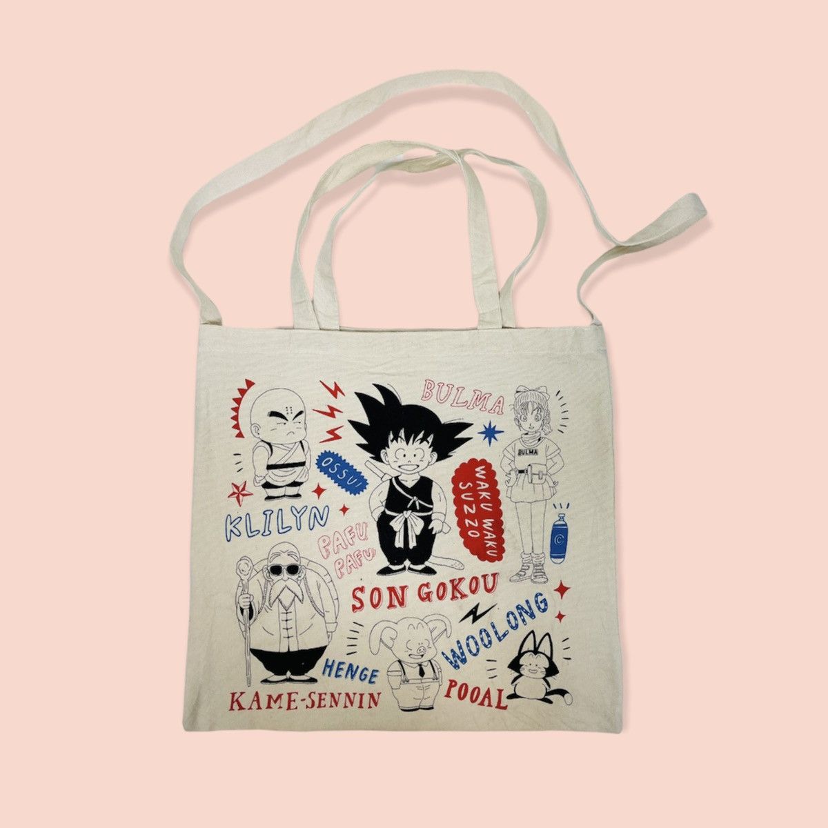 Anime × Japanese Brand × Vintage Dragon Ball Son Goku Tote Bag Size ONE SIZE - 1 Thumbnail