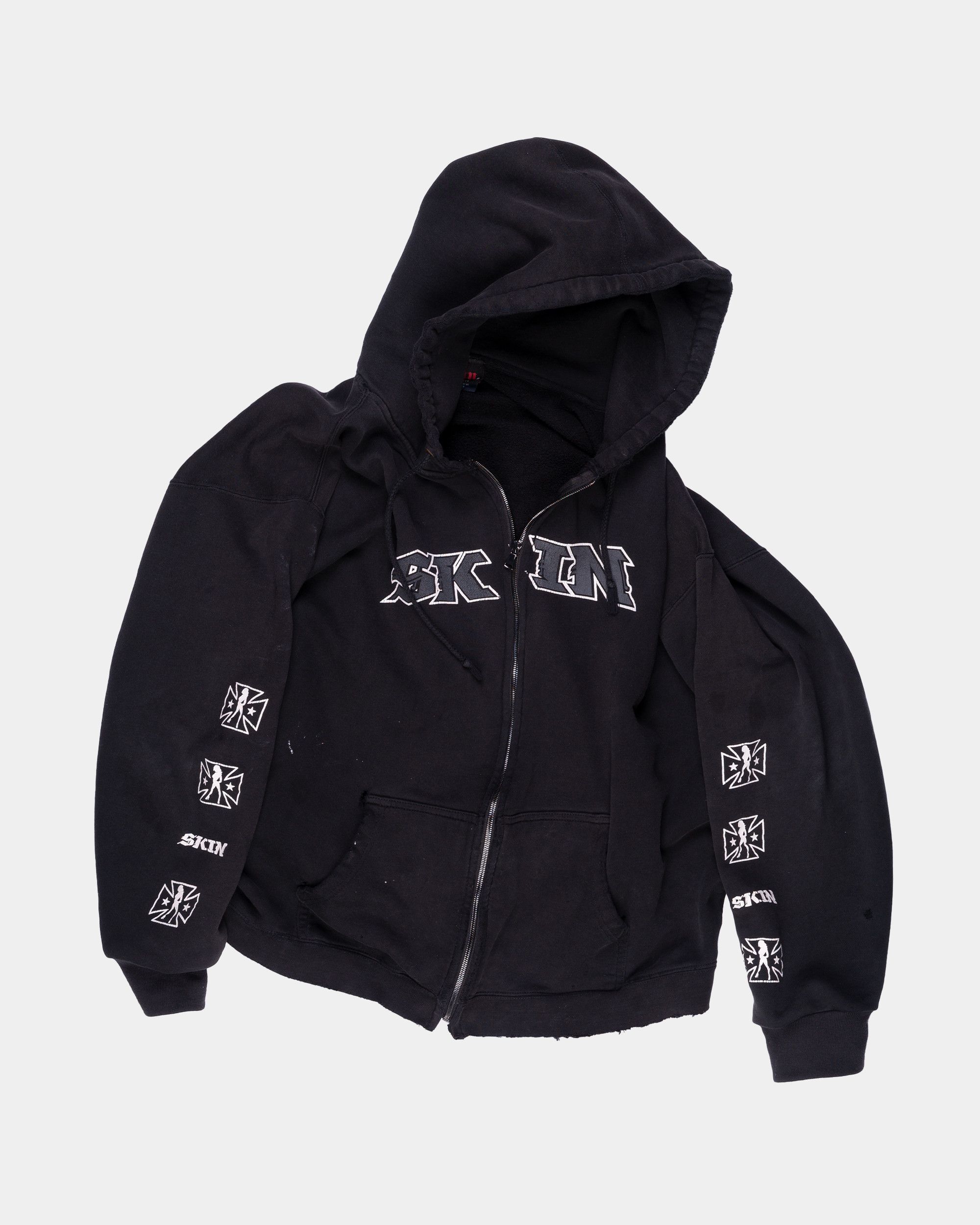 SUNDAYOFFCLUB Vintage thrashed ziphoodie