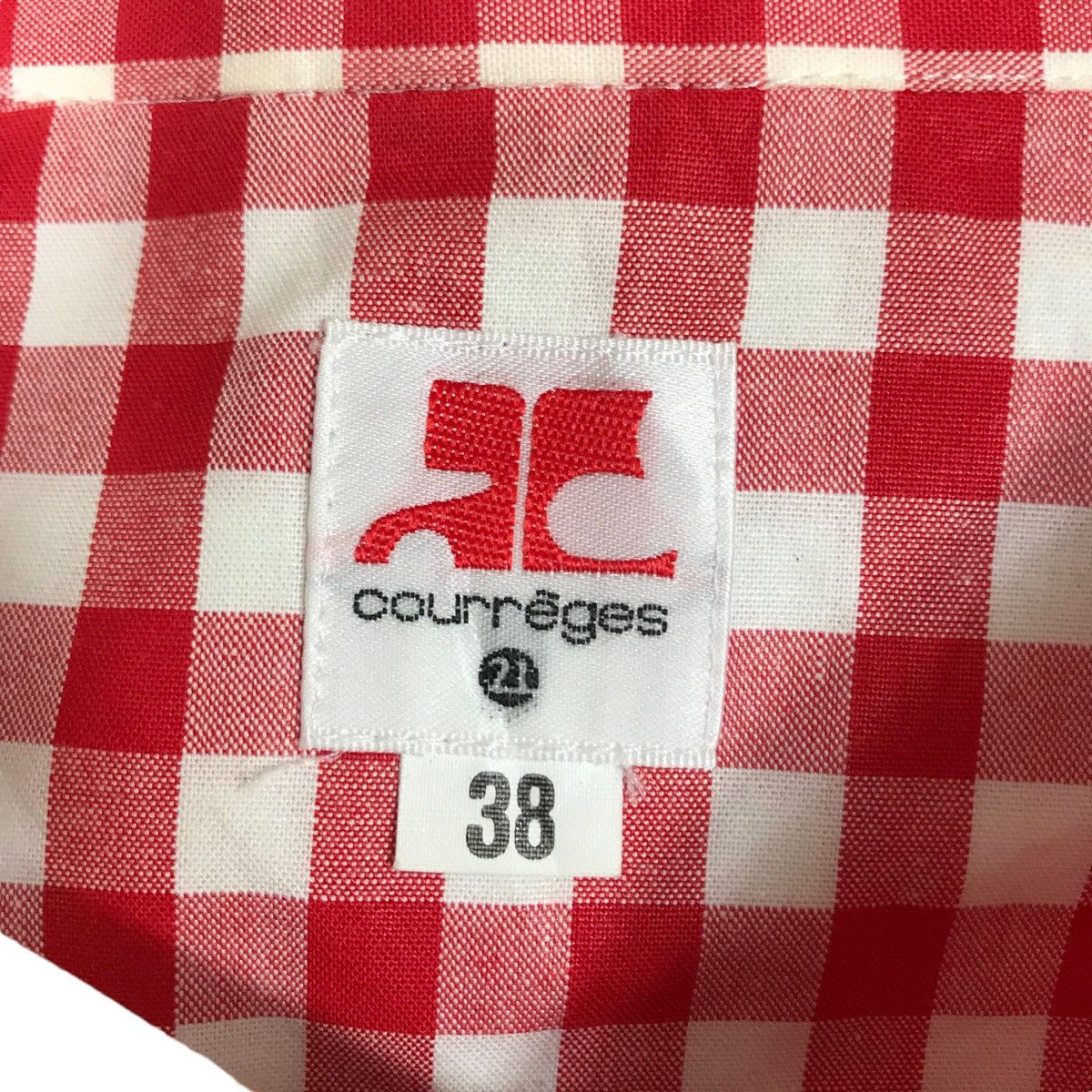 Courreges Vintage COURREGES Jacket Checkered Design Womans Clothing Size US XS / EU 42 / 0 - 4 Thumbnail