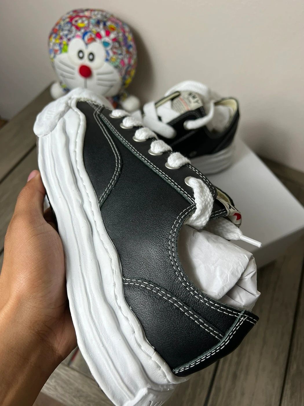 Maison MIHARA YASUHIRO Maison Miharayasuhiro Leather TC OG Sole Sneakers Size US 11 / EU 44 - 4 Thumbnail