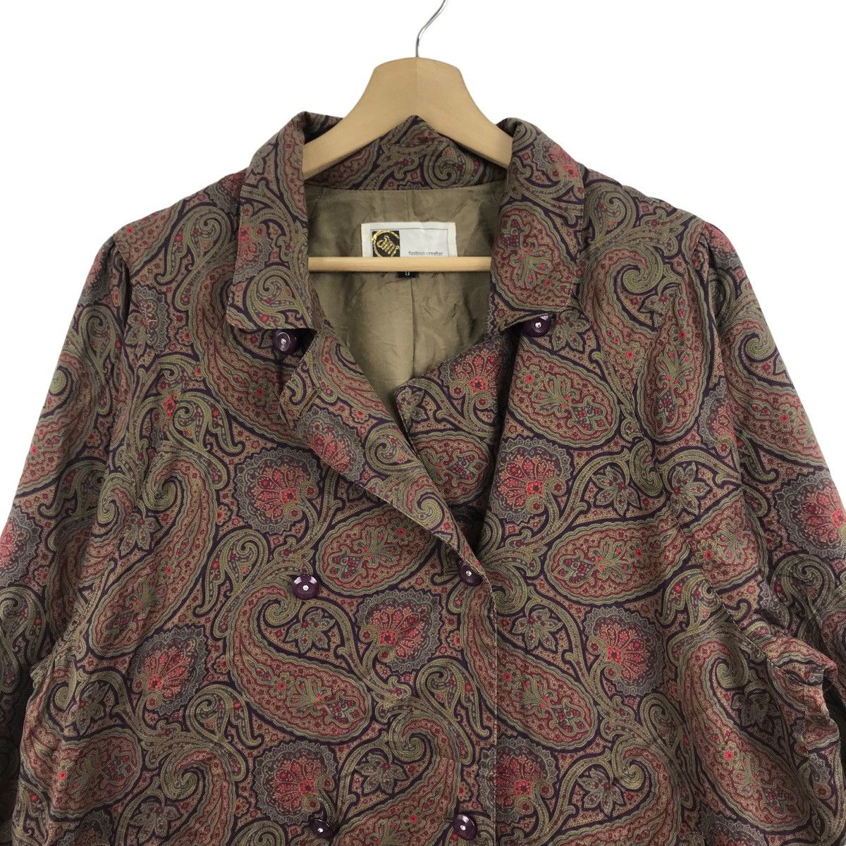 Japanese Brand × Vintage Vintage 90s SANKO Paisley Long Jacket Japanese Brand Size US L / EU 52-54 / 3 - 2 Thumbnail
