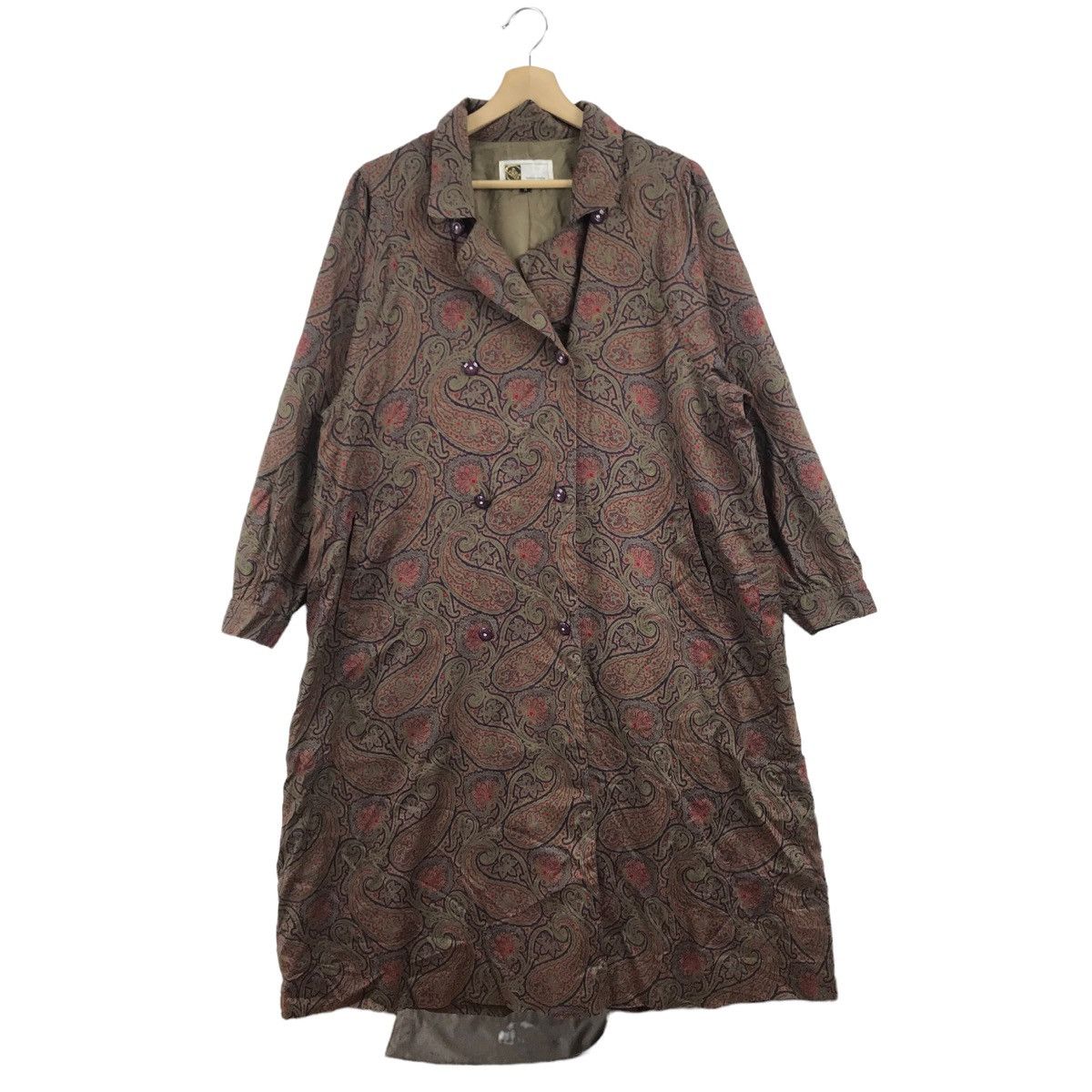 Japanese Brand × Vintage Vintage 90s SANKO Paisley Long Jacket Japanese Brand Size US L / EU 52-54 / 3 - 1 Thumbnail