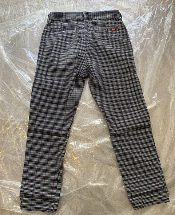 Supreme Supreme Work Pant Grey Plaid | Grailed