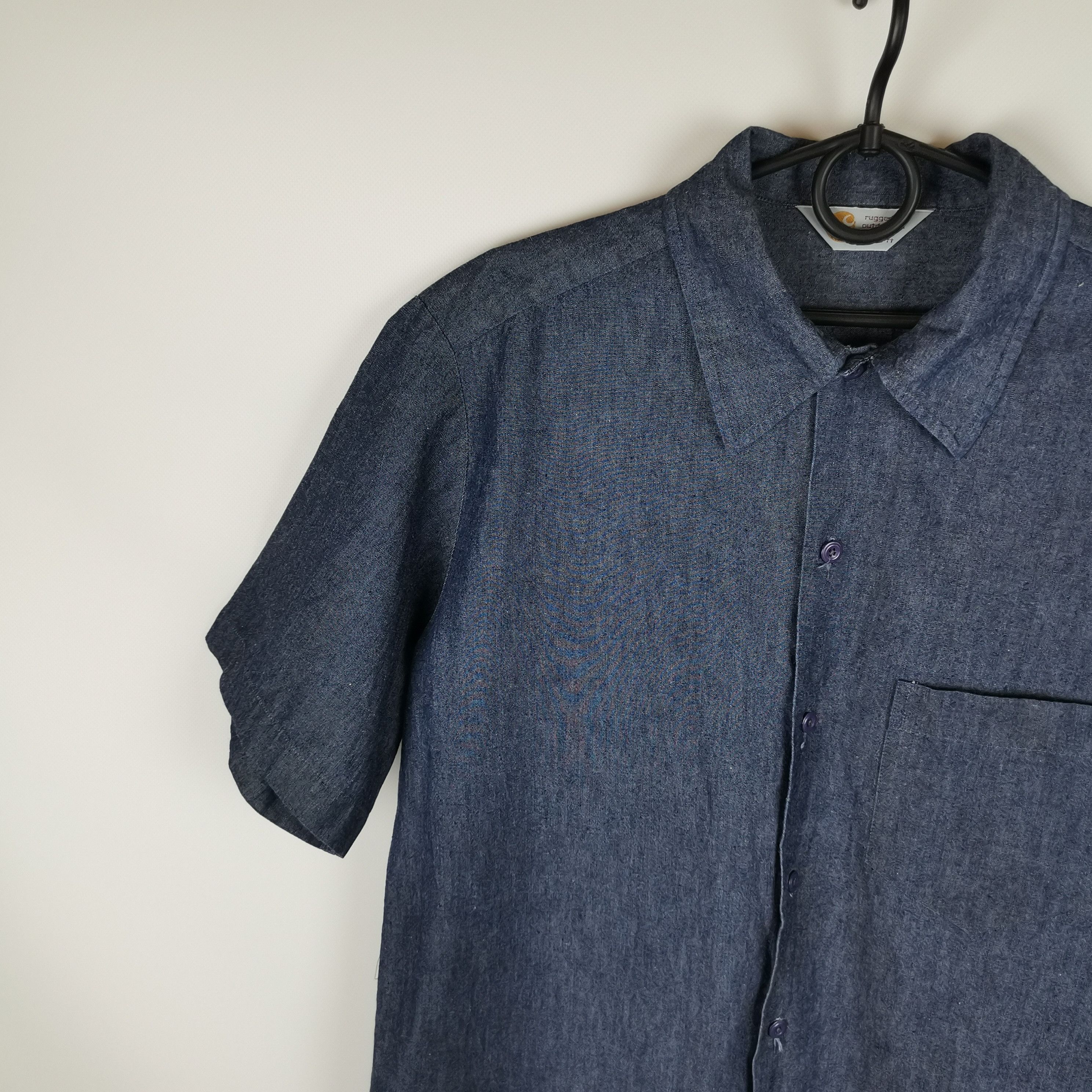 Carhartt Carhartt WIP vintage 90s denim blue classic s/s shirt Size US L / EU 52-54 / 3 - 4 Thumbnail