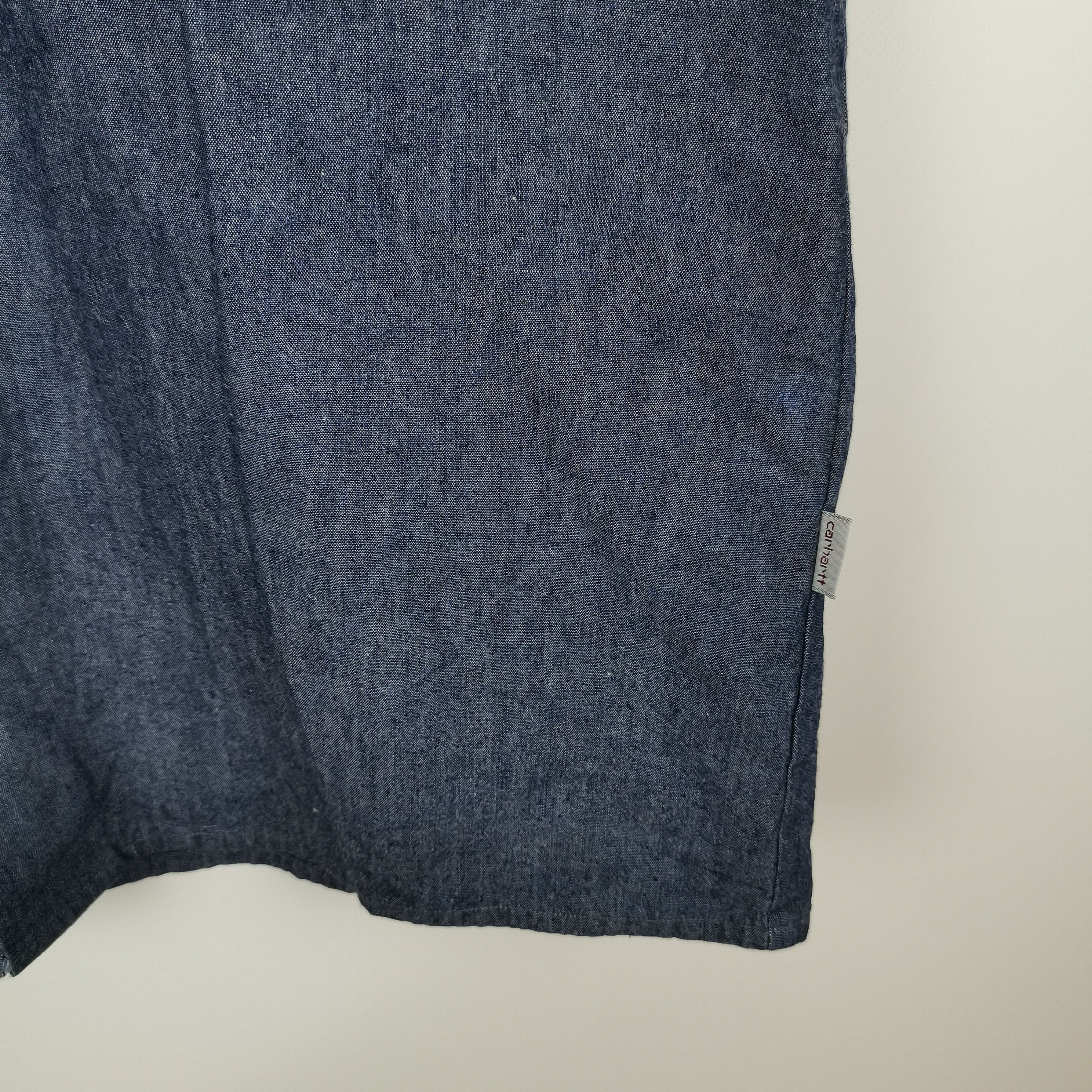 Carhartt Carhartt WIP vintage 90s denim blue classic s/s shirt Size US L / EU 52-54 / 3 - 6 Thumbnail