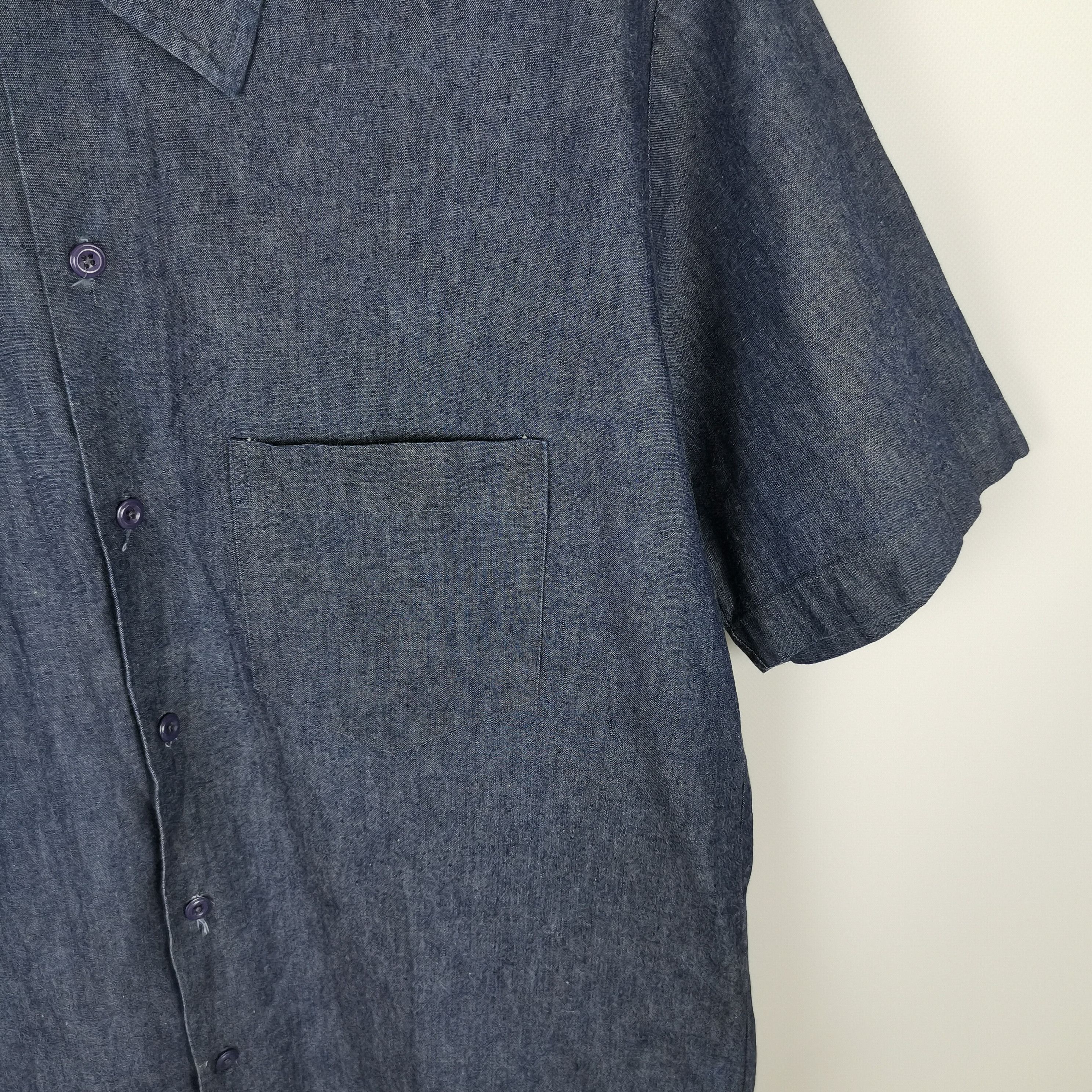 Carhartt Carhartt WIP vintage 90s denim blue classic s/s shirt Size US L / EU 52-54 / 3 - 7 Thumbnail