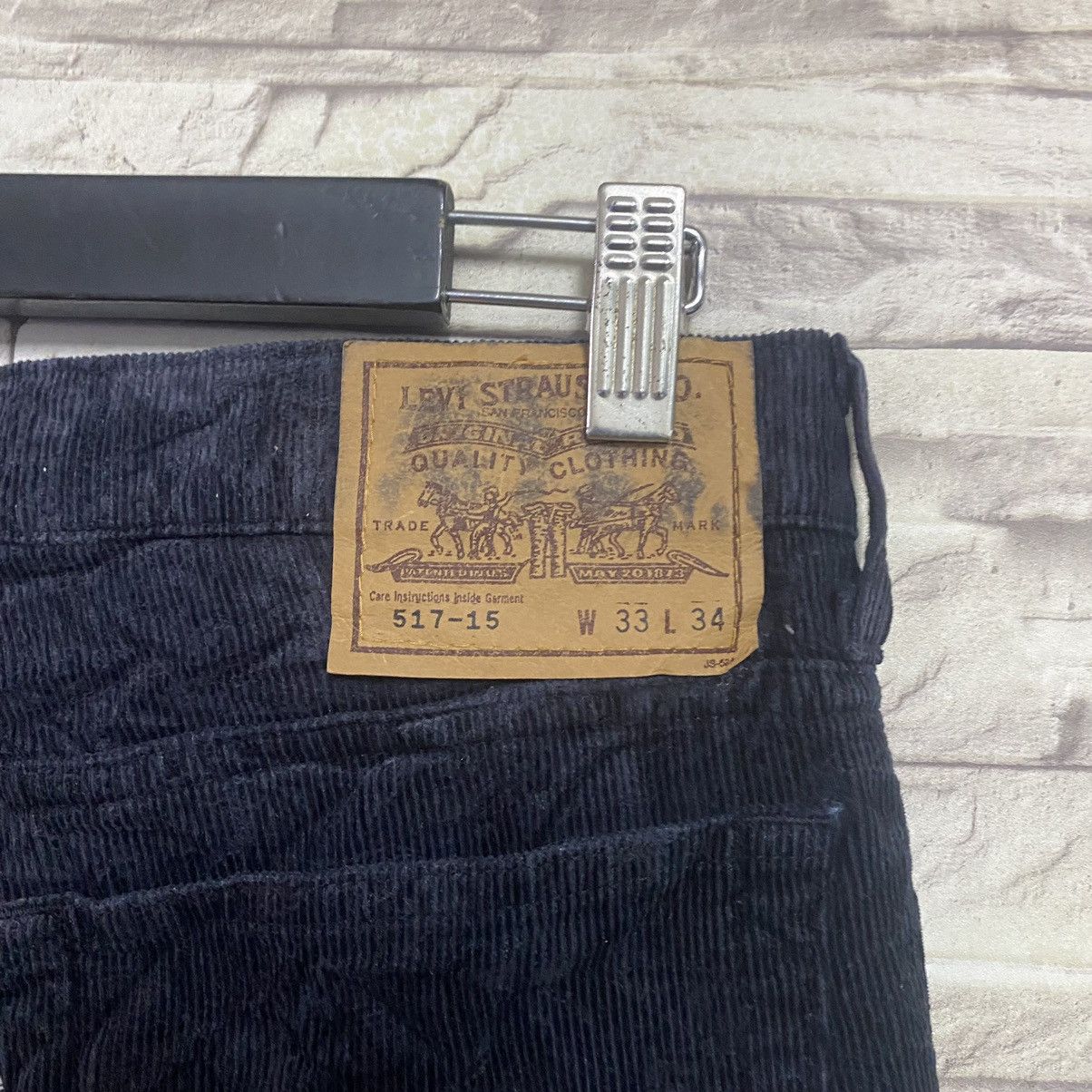 Levi's Vintage Levis 517 Corduroy Flare Jeans Hedi Slimane 33x31 Size US 33 - 16 Thumbnail