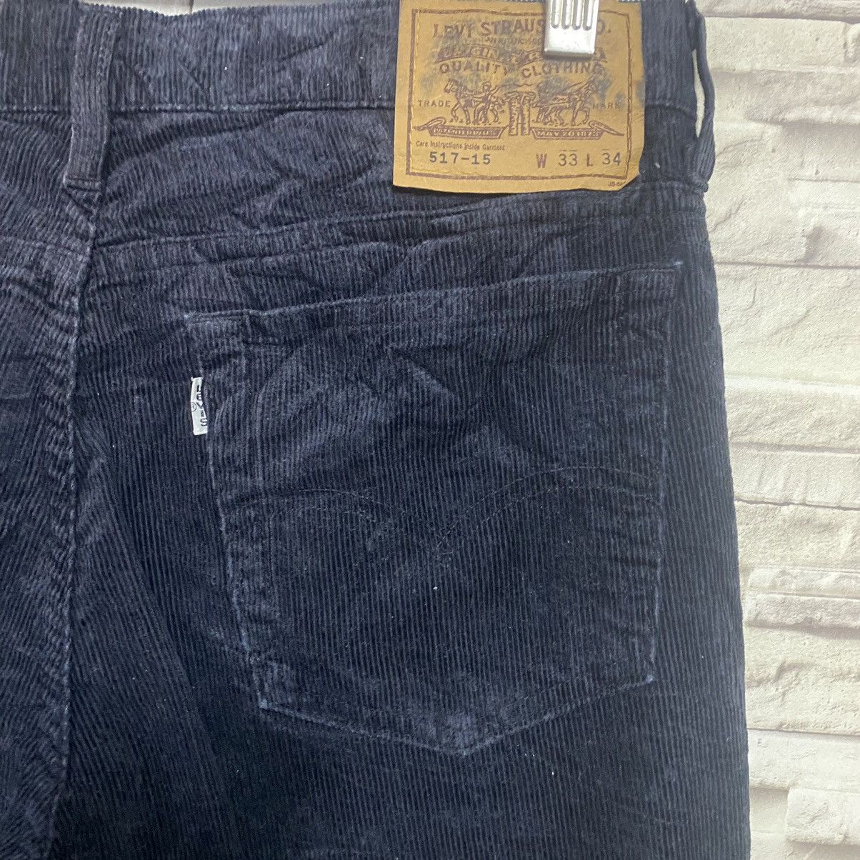 Levi's Vintage Levis 517 Corduroy Flare Jeans Hedi Slimane 33x31 Size US 33 - 11 Thumbnail