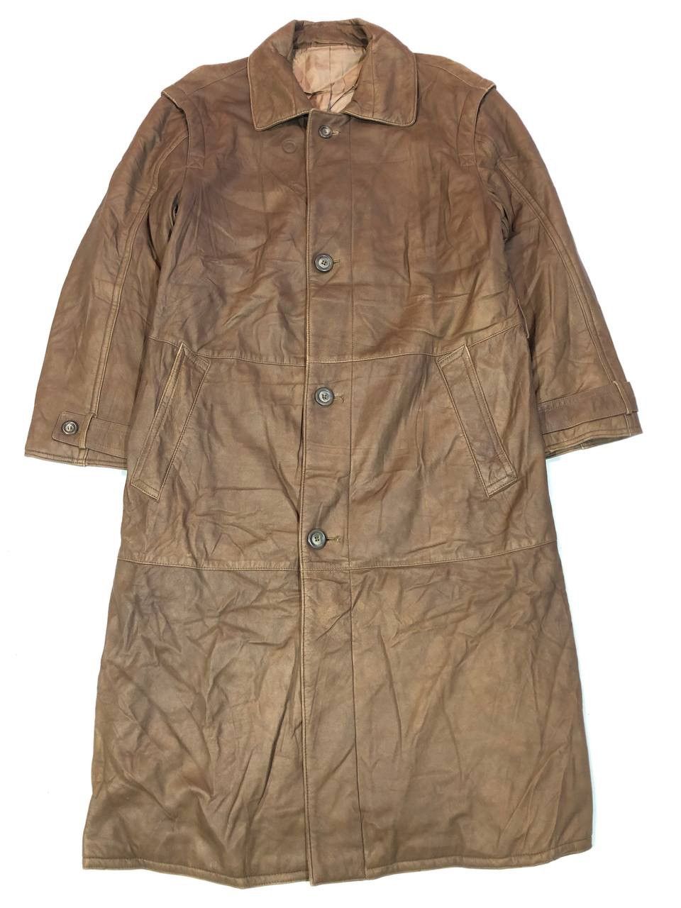 Masculin Real Leather Coat Vintage