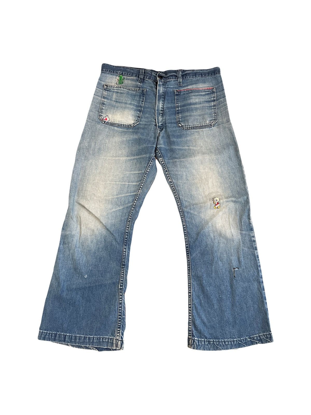 Vintage True Vintage 50’s-60’s USN Selvedge Denim Deck Dungaree Size US 34 / EU 50 - 1 Thumbnail