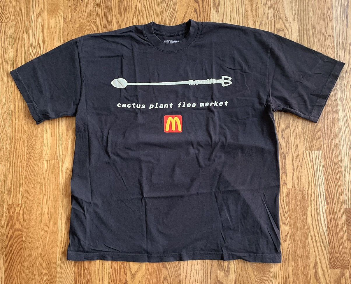 Cactus Plant Flea Market XL Extra Large CPFM McDonalds Coffee Stirrer Shirt Tee Black Size US XL / EU 56 / 4 - 1 Thumbnail