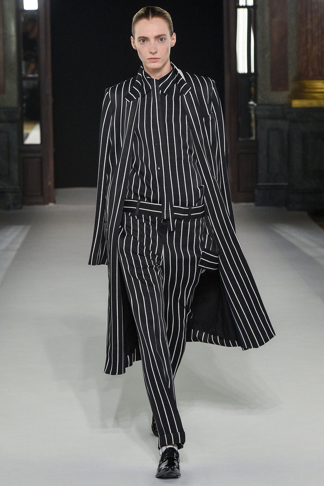 Haider Ackermann SS18 Striped Runway Morganite Trousers Size US 34 / EU 50 - 4 Thumbnail