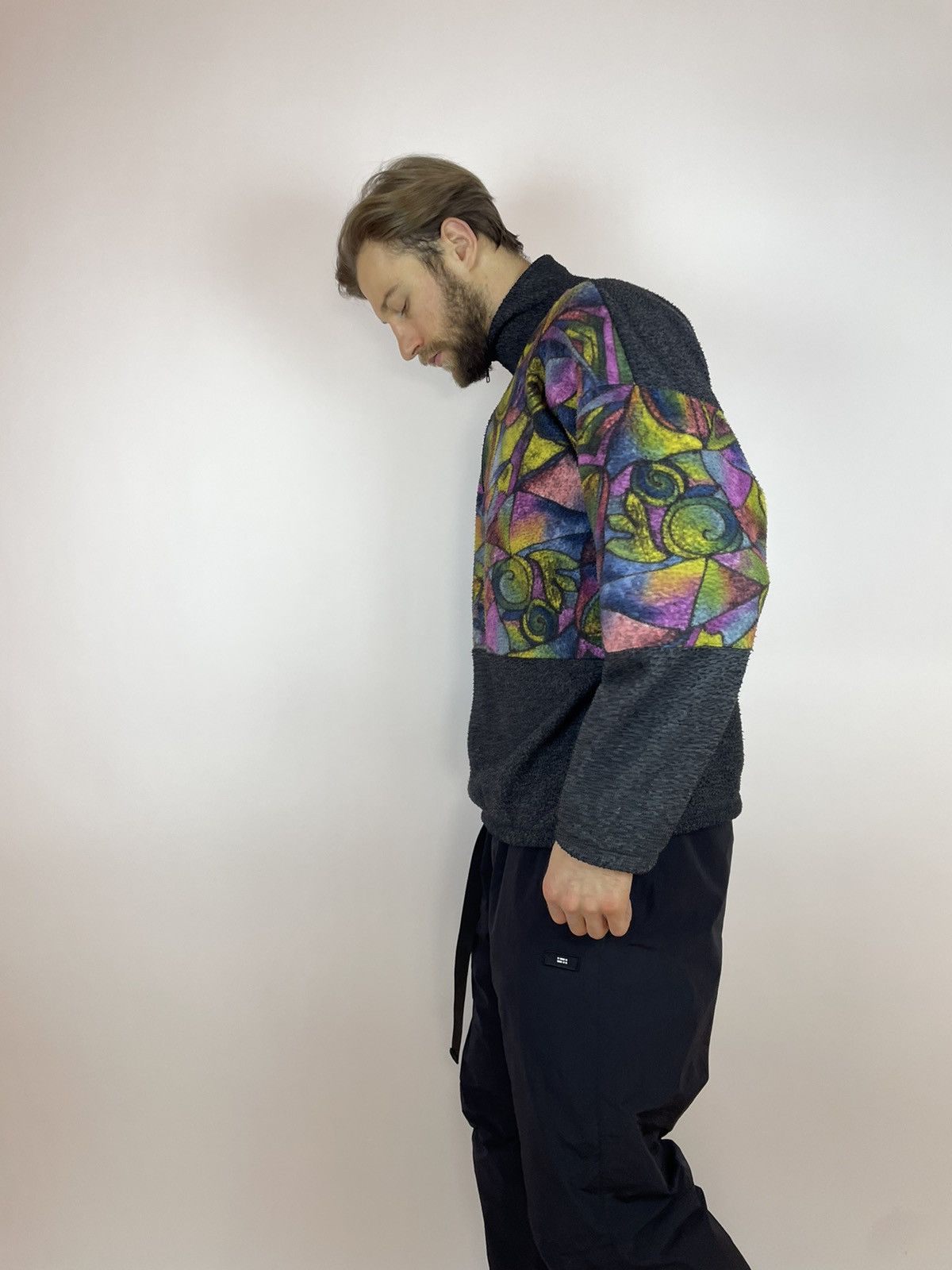 Vintage Vintage multicolour Aztec fleece Pullover half zip corpcore Size US L / EU 52-54 / 3 - 7 Thumbnail