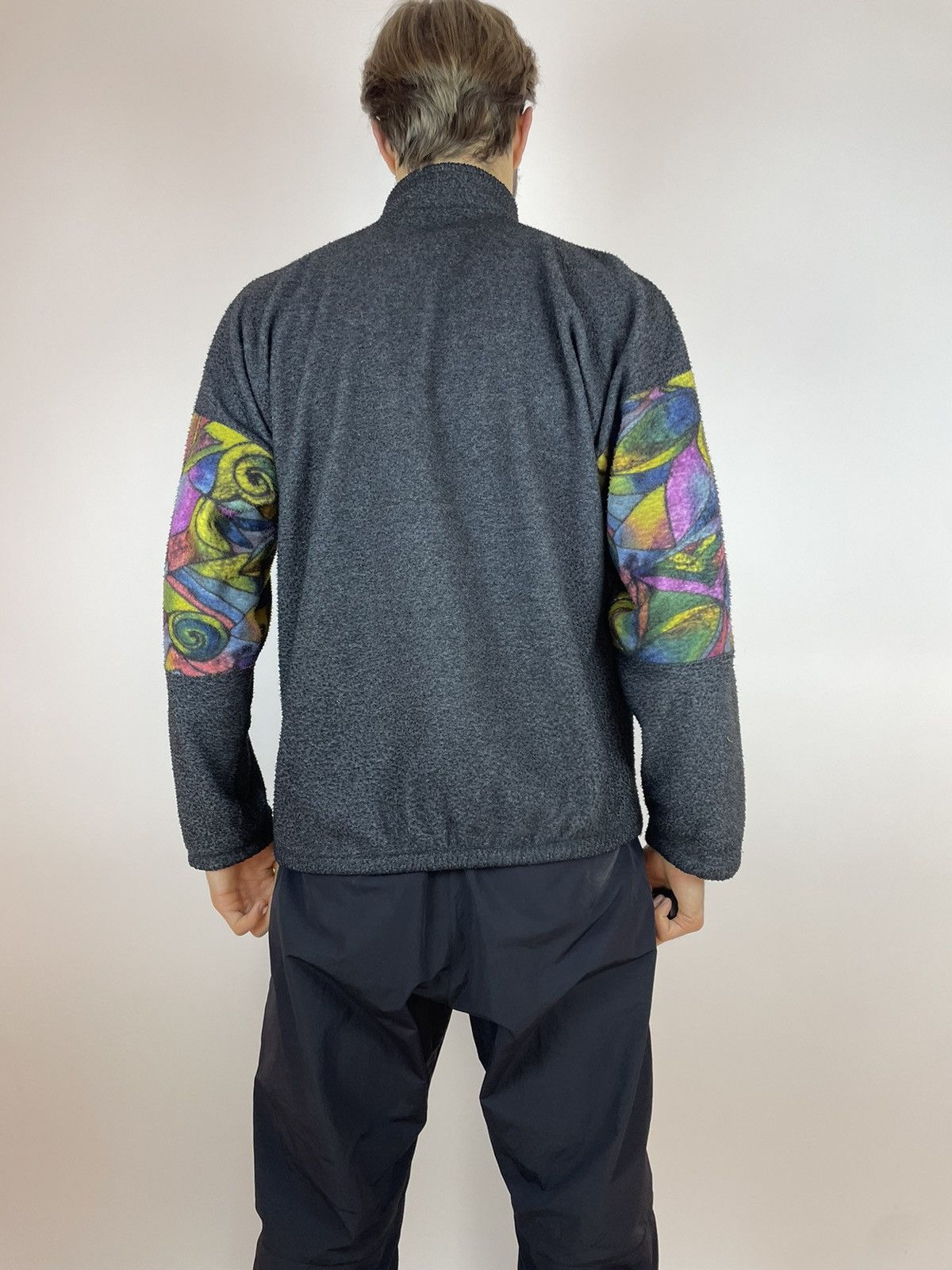 Vintage Vintage multicolour Aztec fleece Pullover half zip corpcore Size US L / EU 52-54 / 3 - 8 Thumbnail