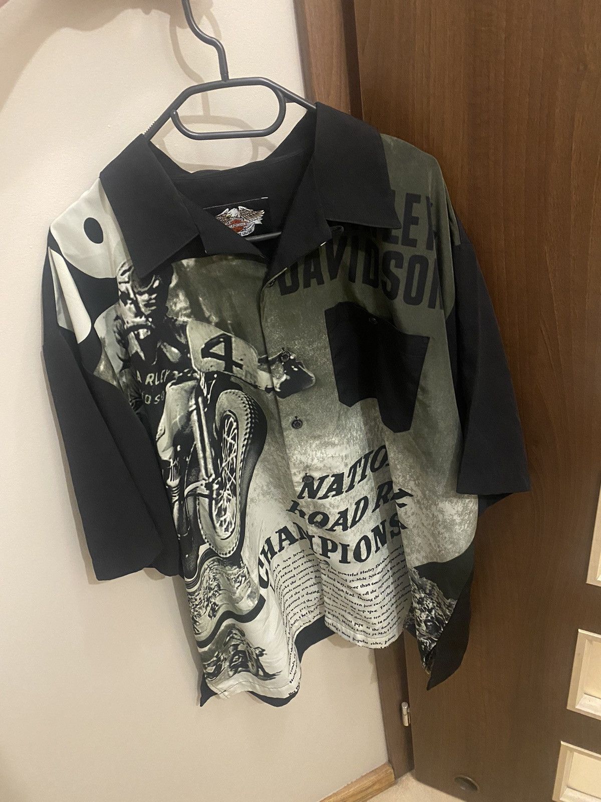 Harley davidson fullprint Vintage shirt button up