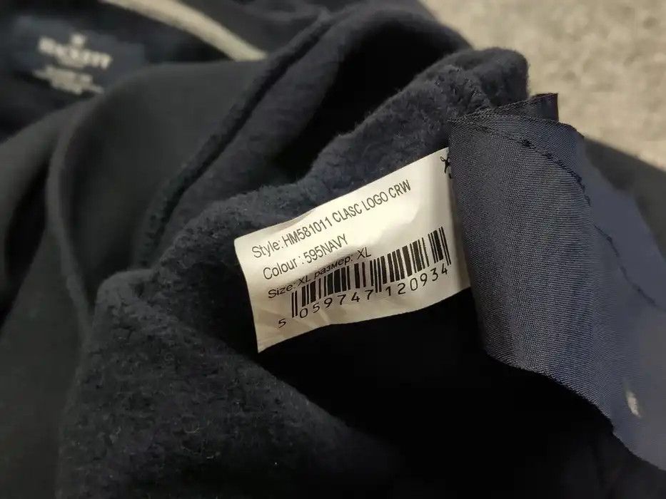 Hackett Hackett London Classic navy blue Crewneck Sweatshirt logo Size US XL / EU 56 / 4 - 9 Thumbnail