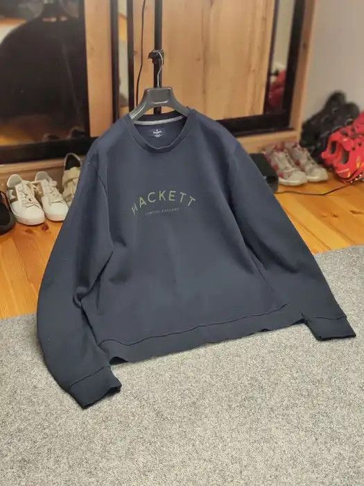 Hackett Hackett London Classic navy blue Crewneck Sweatshirt logo Size US XL / EU 56 / 4 - 10 Thumbnail