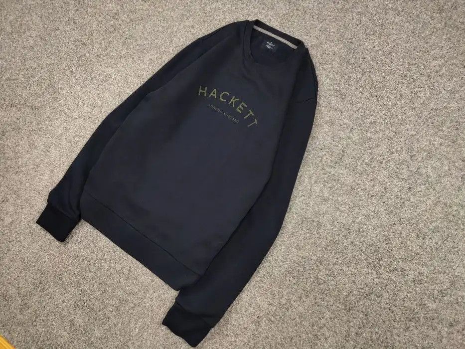 Hackett Hackett London Classic navy blue Crewneck Sweatshirt logo Size US XL / EU 56 / 4 - 2 Thumbnail