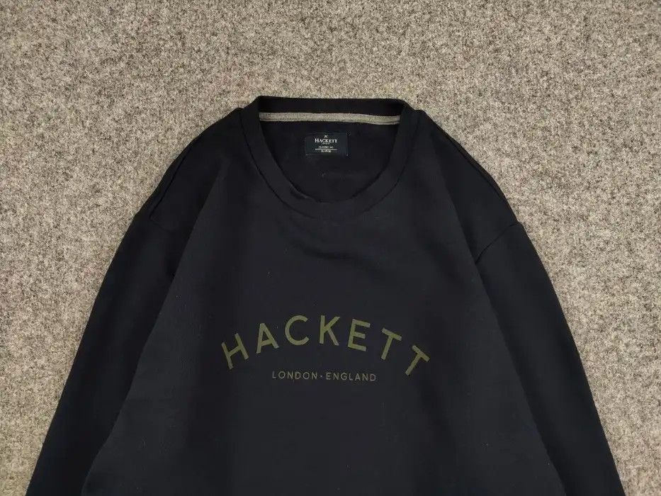 Hackett Hackett London Classic navy blue Crewneck Sweatshirt logo Size US XL / EU 56 / 4 - 3 Thumbnail