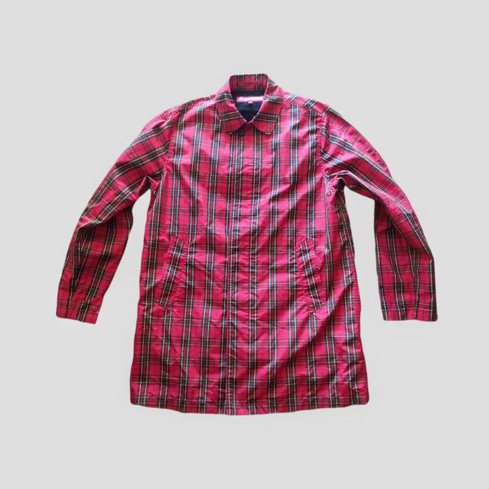 Supreme Supreme Plaid Trench Coat Large Red SS15 Jacket | Grailed