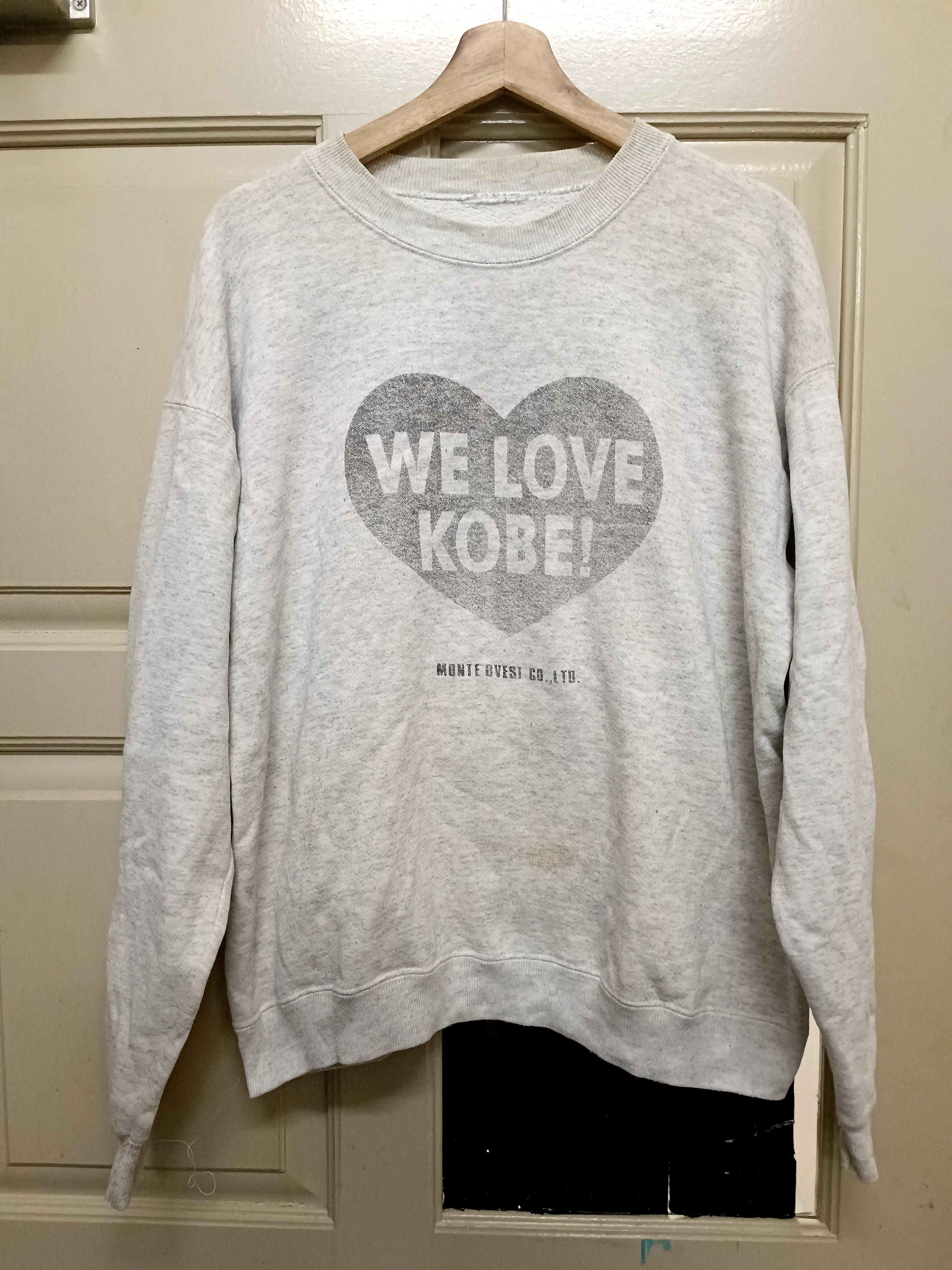 Nike × Vintage vintage 90s sweatshirt we love kobe! Size US L / EU 52-54 / 3 - 1 Thumbnail
