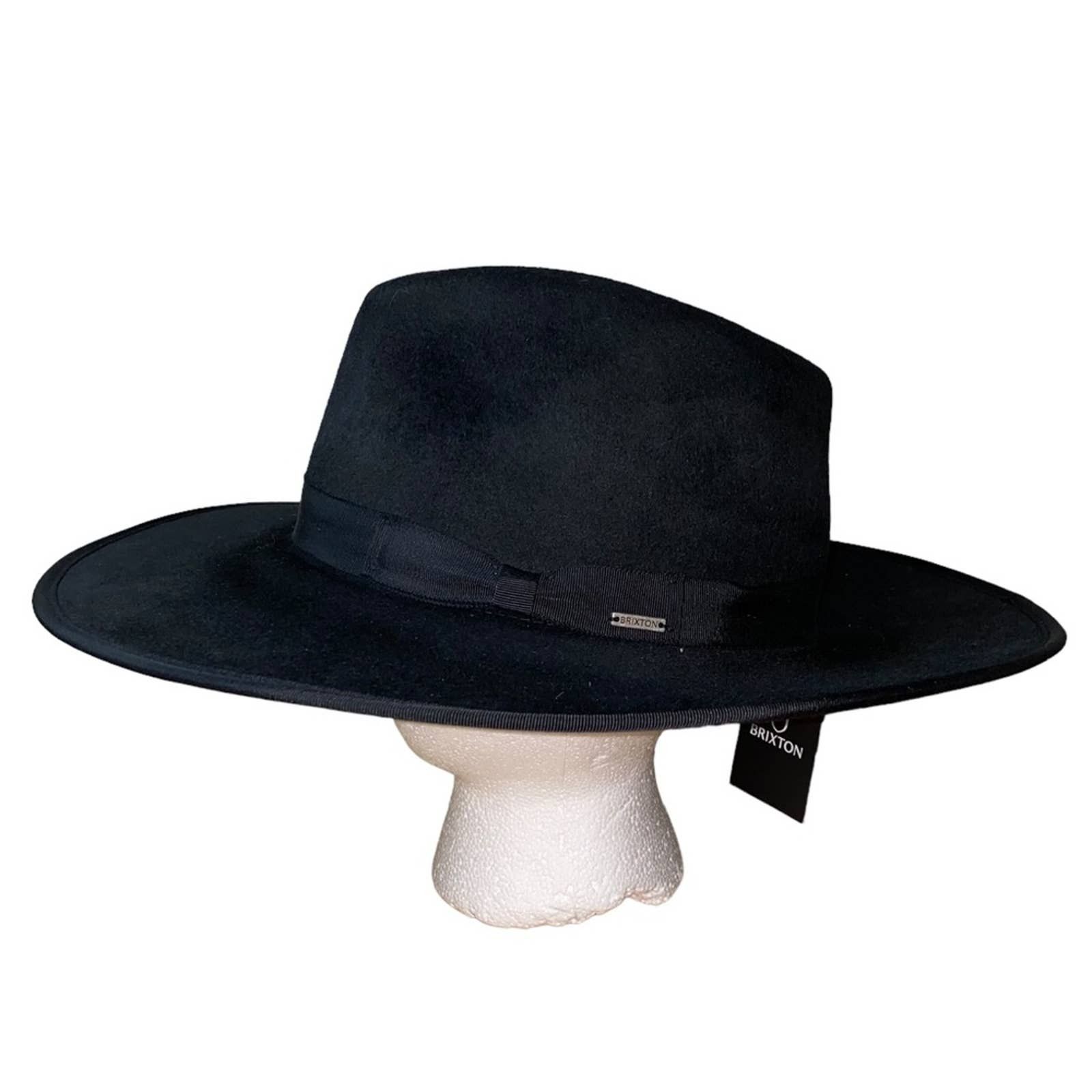 NWT Brixton Jo Rancher Black Wide Brim Hat