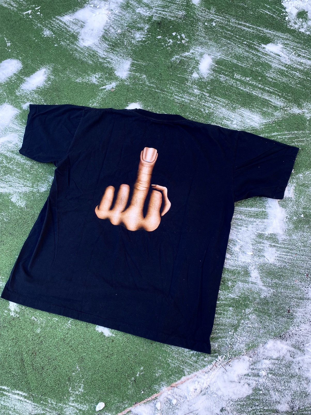 Vintage 90’s Fast Middle Finger fuck you rock eagle big print tee Size US XXL / EU 58 / 5 - 2 Thumbnail