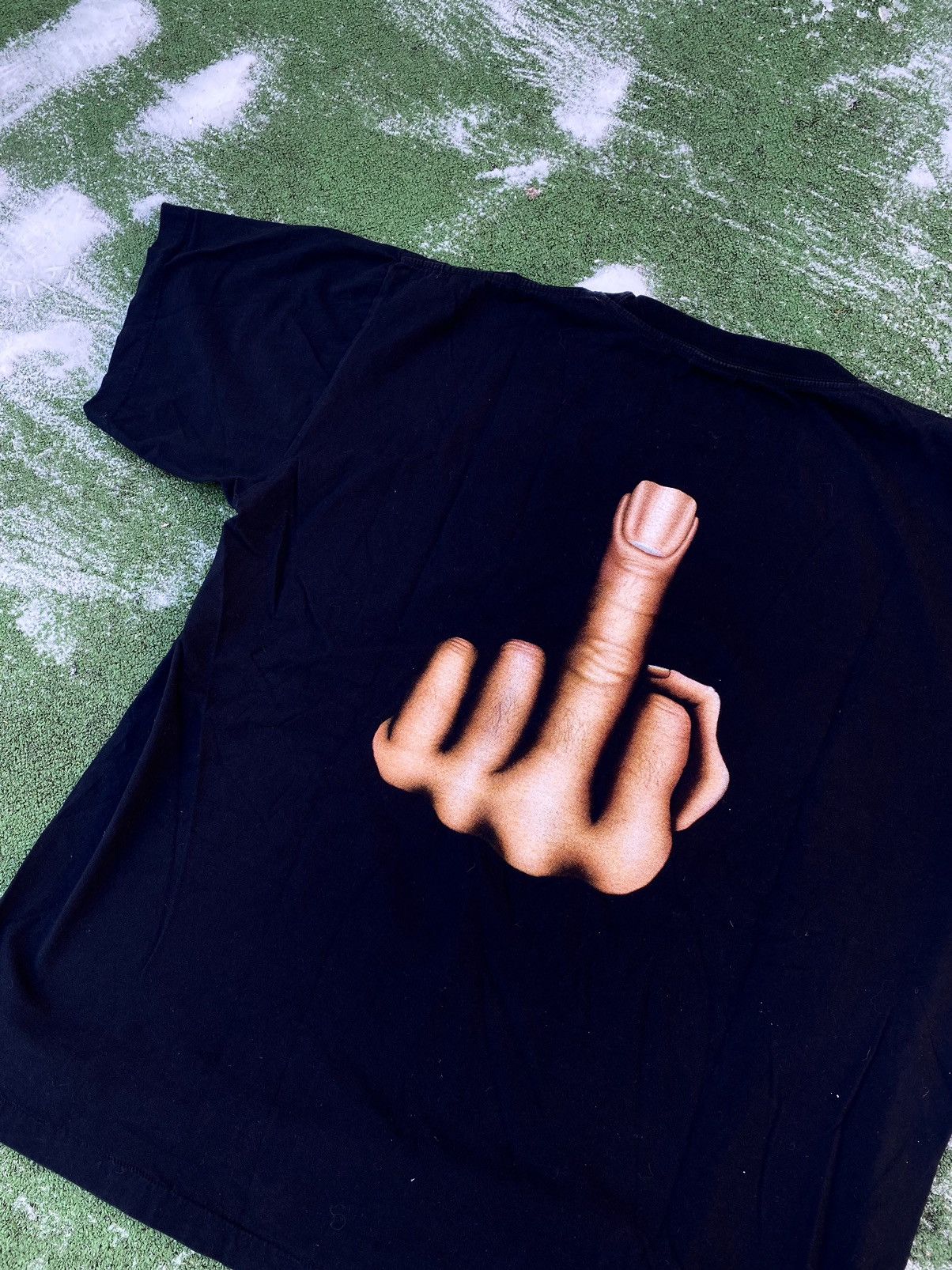Vintage 90’s Fast Middle Finger fuck you rock eagle big print tee Size US XXL / EU 58 / 5 - 3 Thumbnail