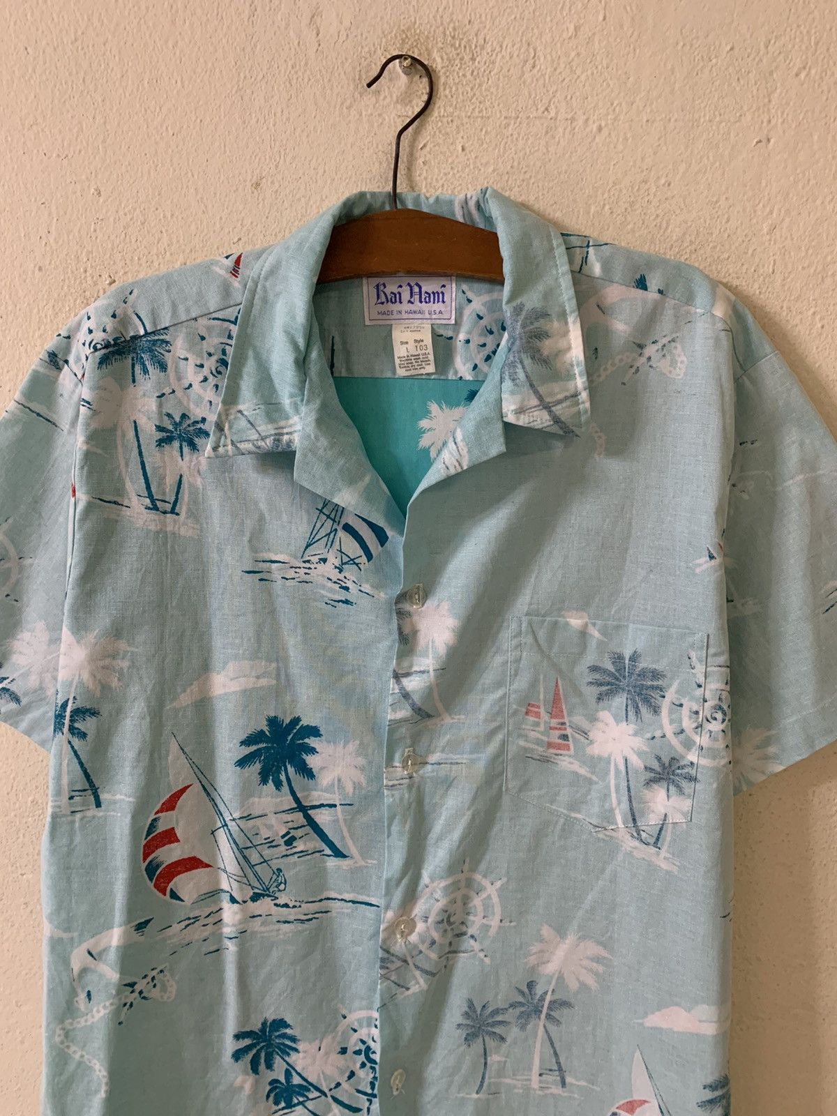Vintage Vintage 70s Kai Nani Hawaiian Shirt Size US L / EU 52-54 / 3 - 4 Thumbnail