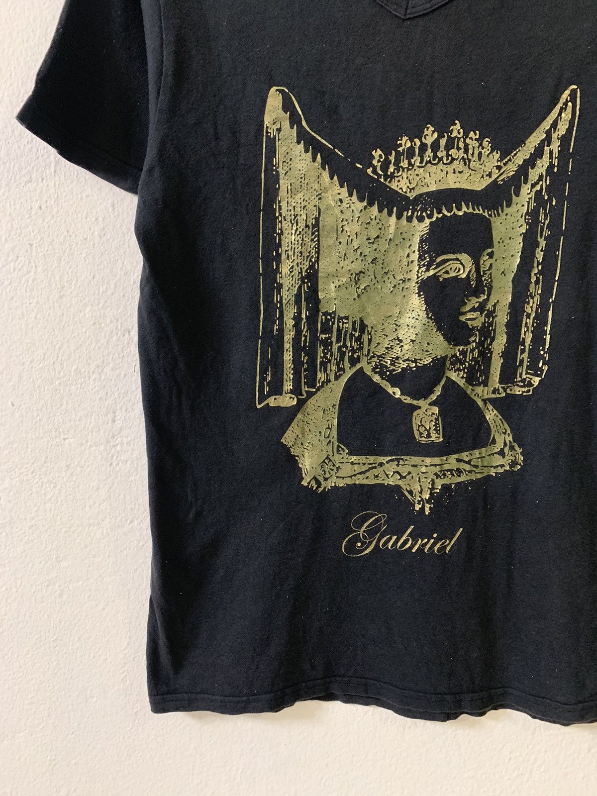 Japanese Brand Black Moral Gabriel V-Neck Tee Size US XS / EU 42 / 0 - 3 Thumbnail